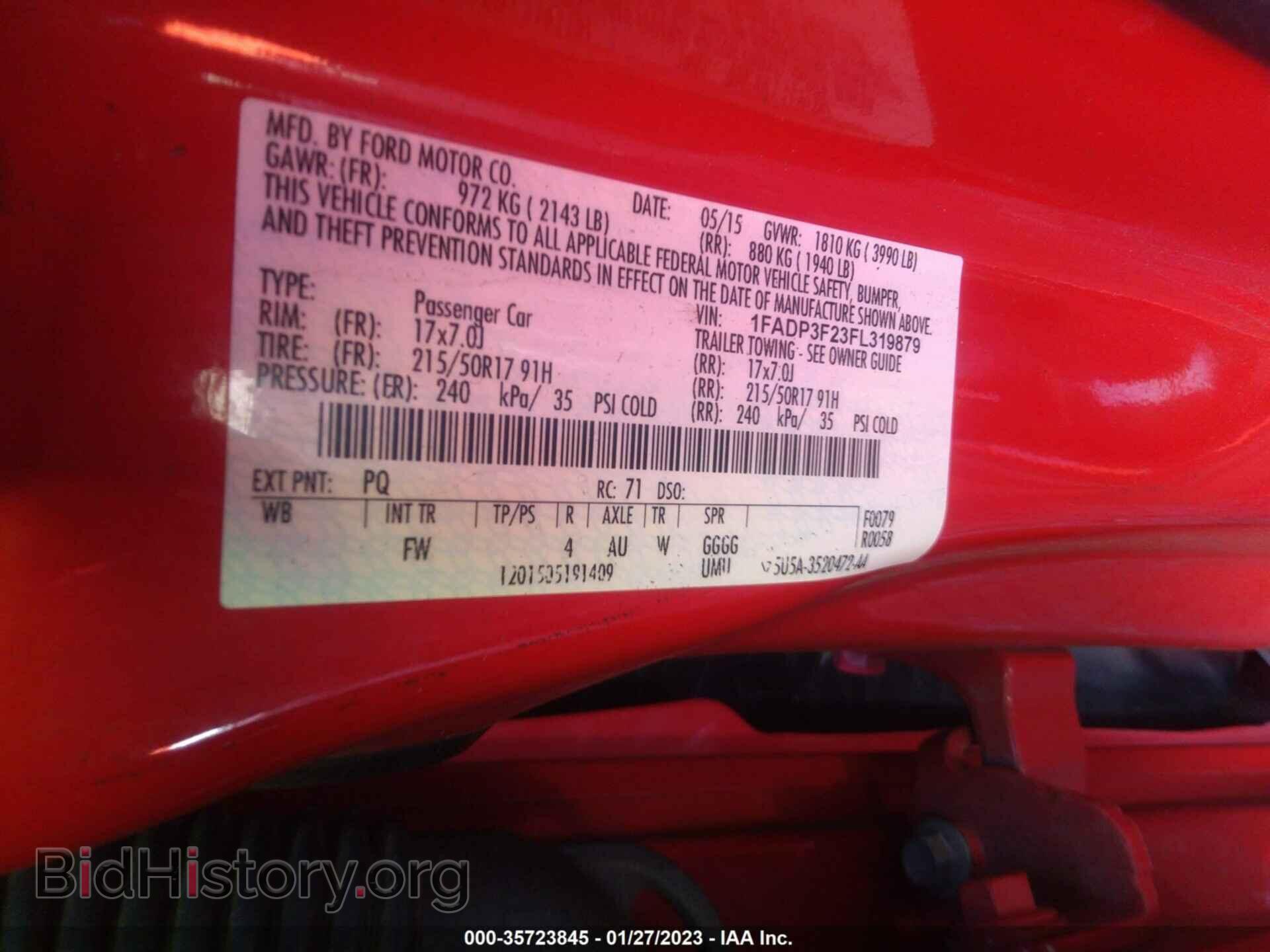 2015 FORD FOCUS - VIN: 1FADP3F23FL319879 - Photo 9