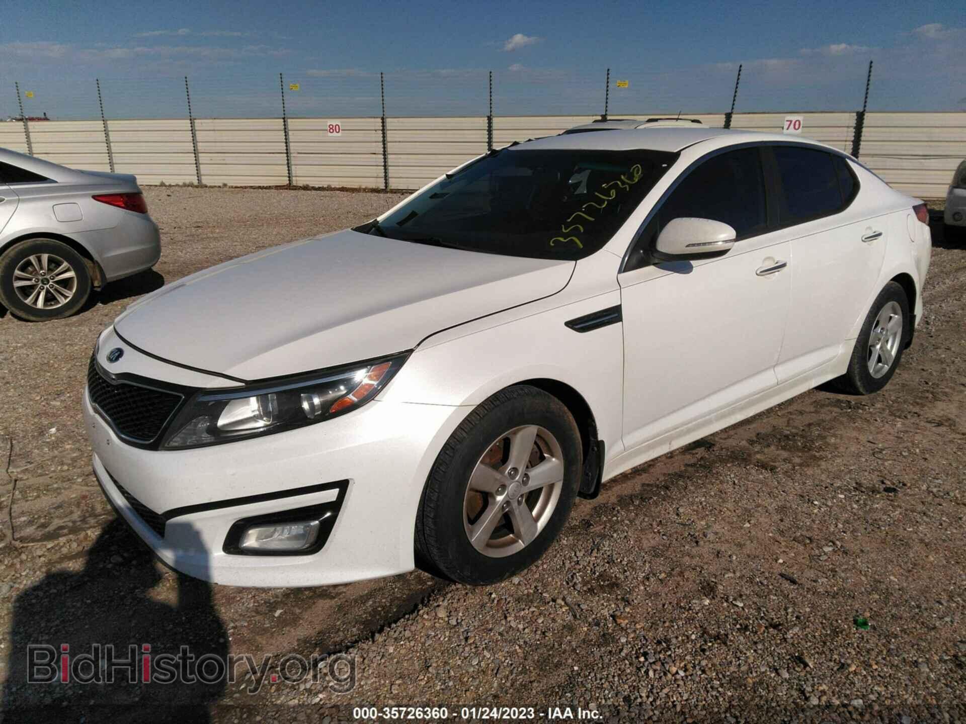 2015 KIA OPTIMA - VIN: KNAGM4A74F5592405 - Фото 2