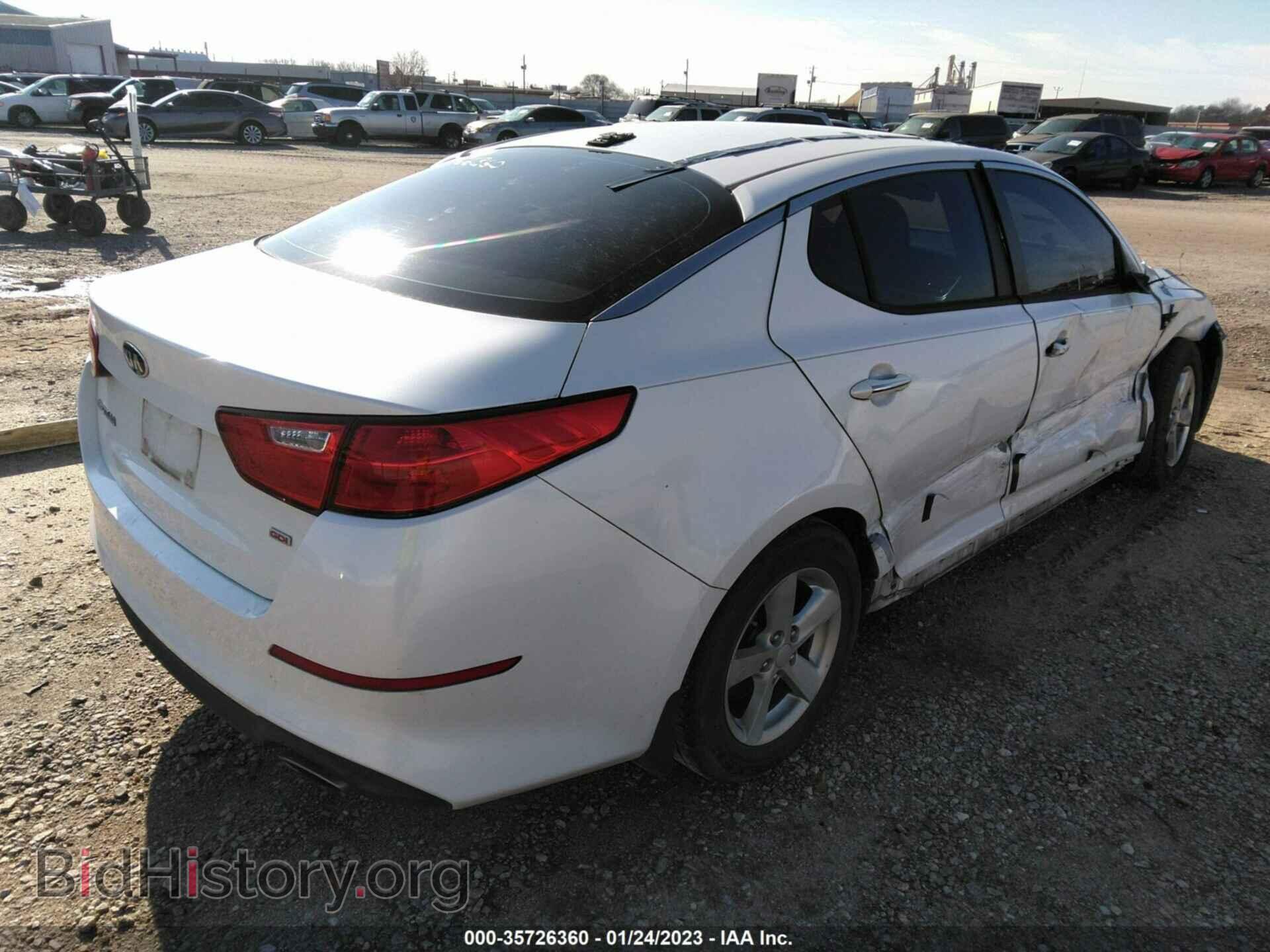 2015 KIA OPTIMA - VIN: KNAGM4A74F5592405 - Фото 4