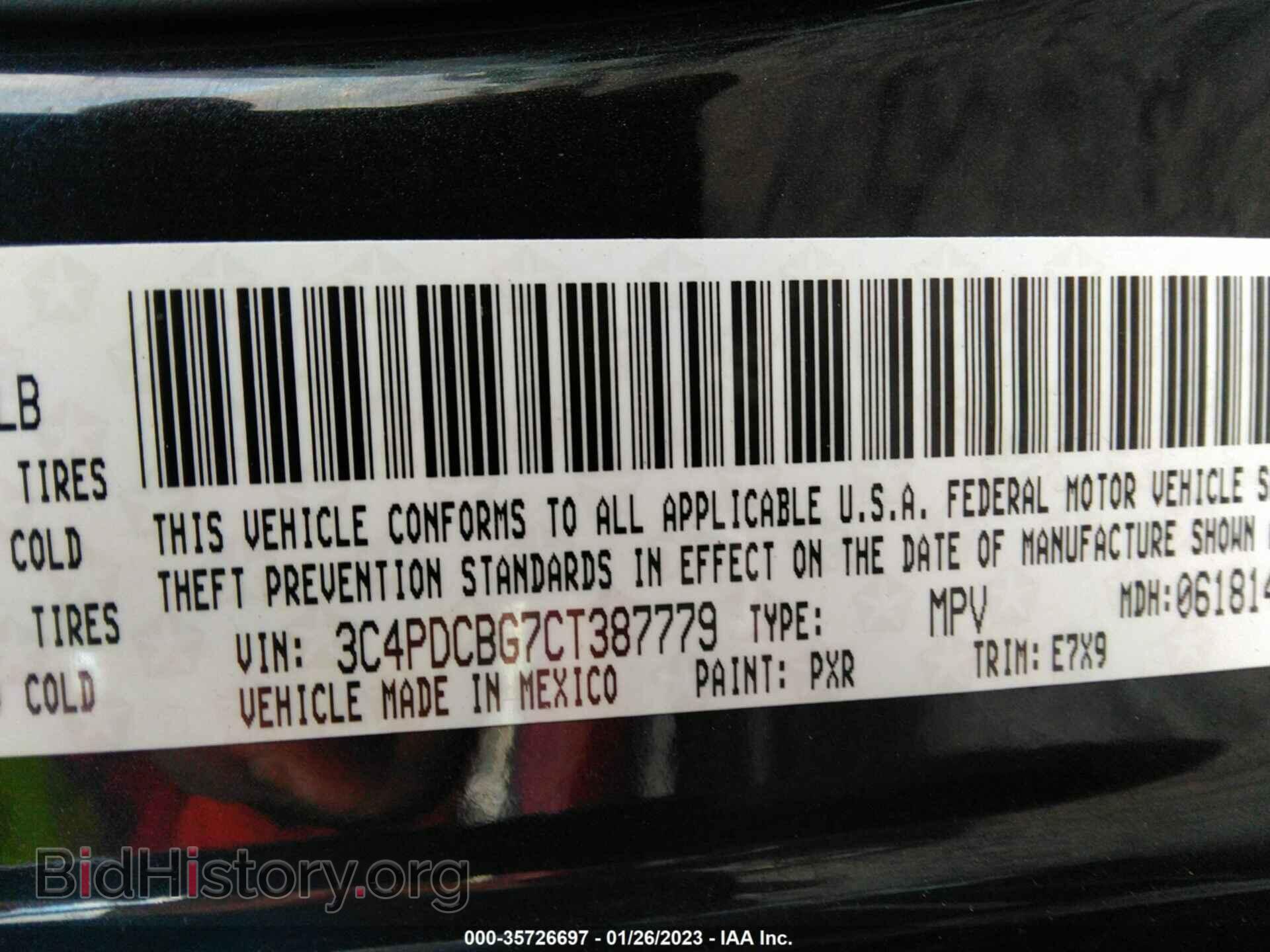 2012 DODGE JOURNEY - VIN: 3C4PDCBG7CT387779 - Фото 9