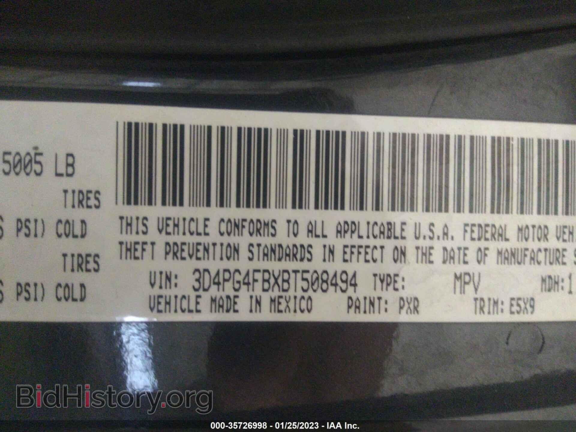2011 DODGE JOURNEY - VIN: 3D4PG4FBXBT508494 - Фото 9