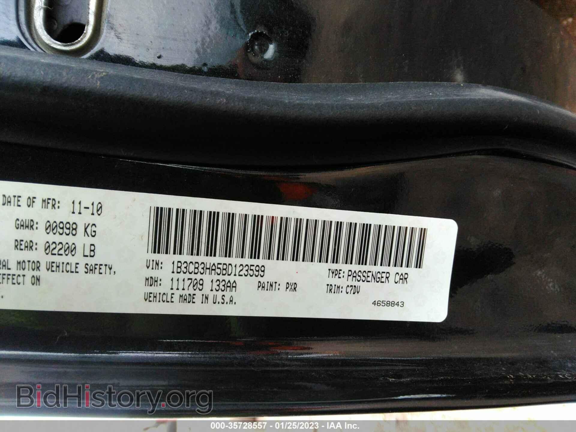 2011 DODGE CALIBER - VIN: 1B3CB3HA5BD123599 - Фото 9