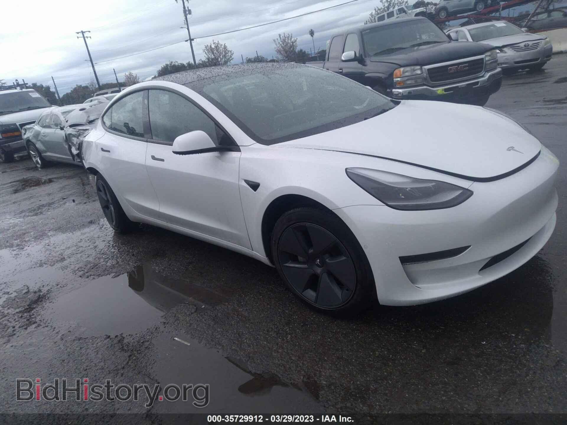 Photo 5YJ3E1EA3NF106697 - TESLA MODEL 3 2022