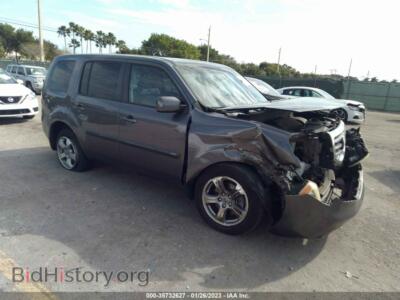 2014 Honda PILOT EX-L, серый — VIN 5FNYF4H54EB017708, IAAI
