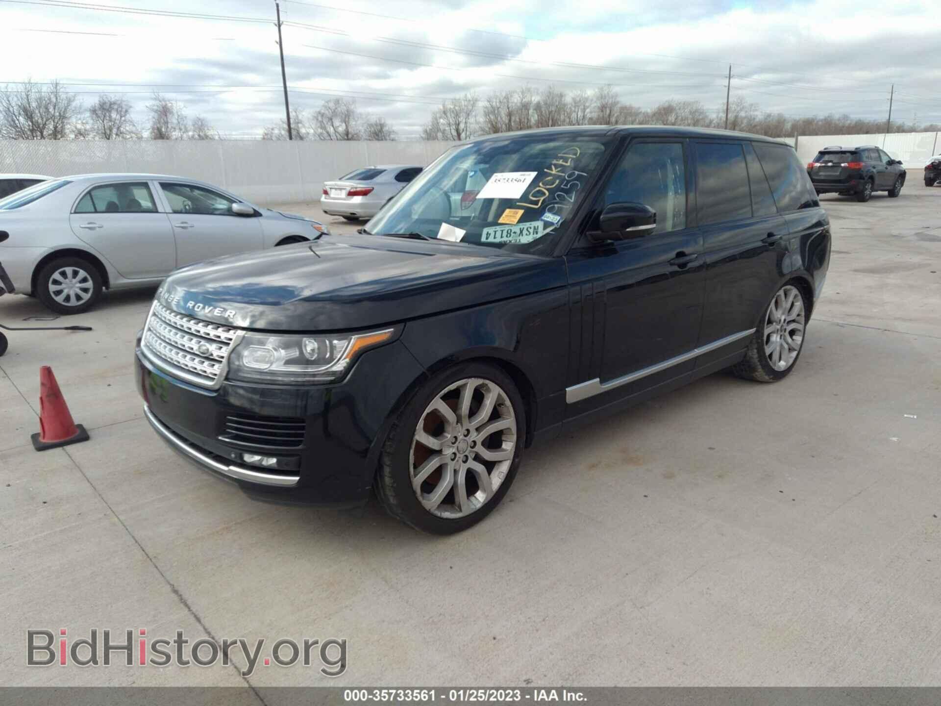 2014 LAND ROVER RANGE ROVER - VIN: SALGS2EFXEA129259 - Фото 2