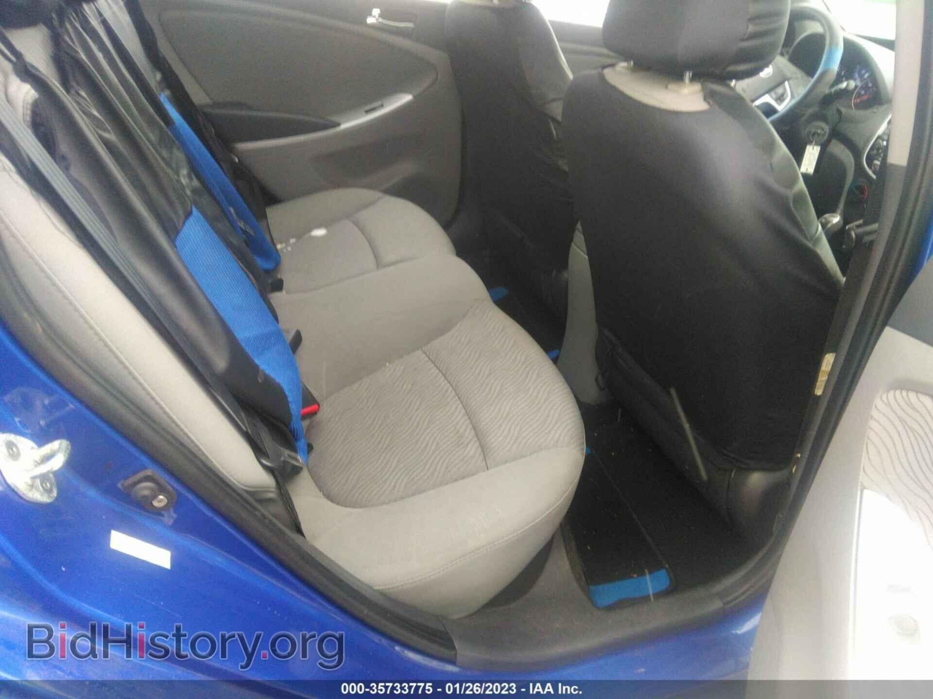 2012 HYUNDAI ACCENT - VIN: KMHCU4AE2CU225516 - Фото 8