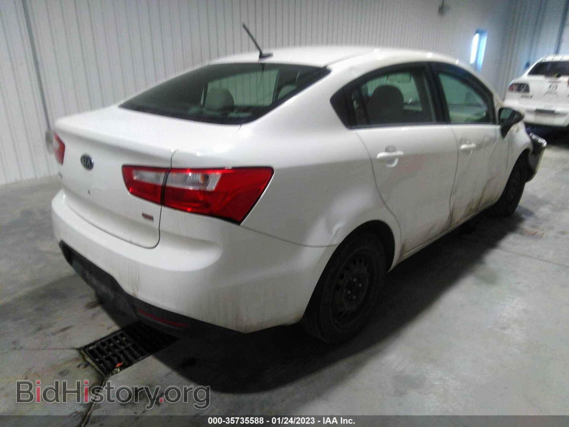 2012 KIA RIO - VIN: KNADM4A38C6077395 - Фото 4