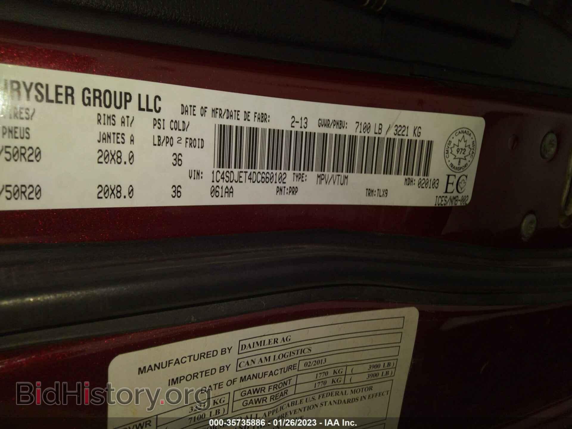 2013 DODGE DURANGO - VIN: 1C4SDJET4DC660102 - Photo 9