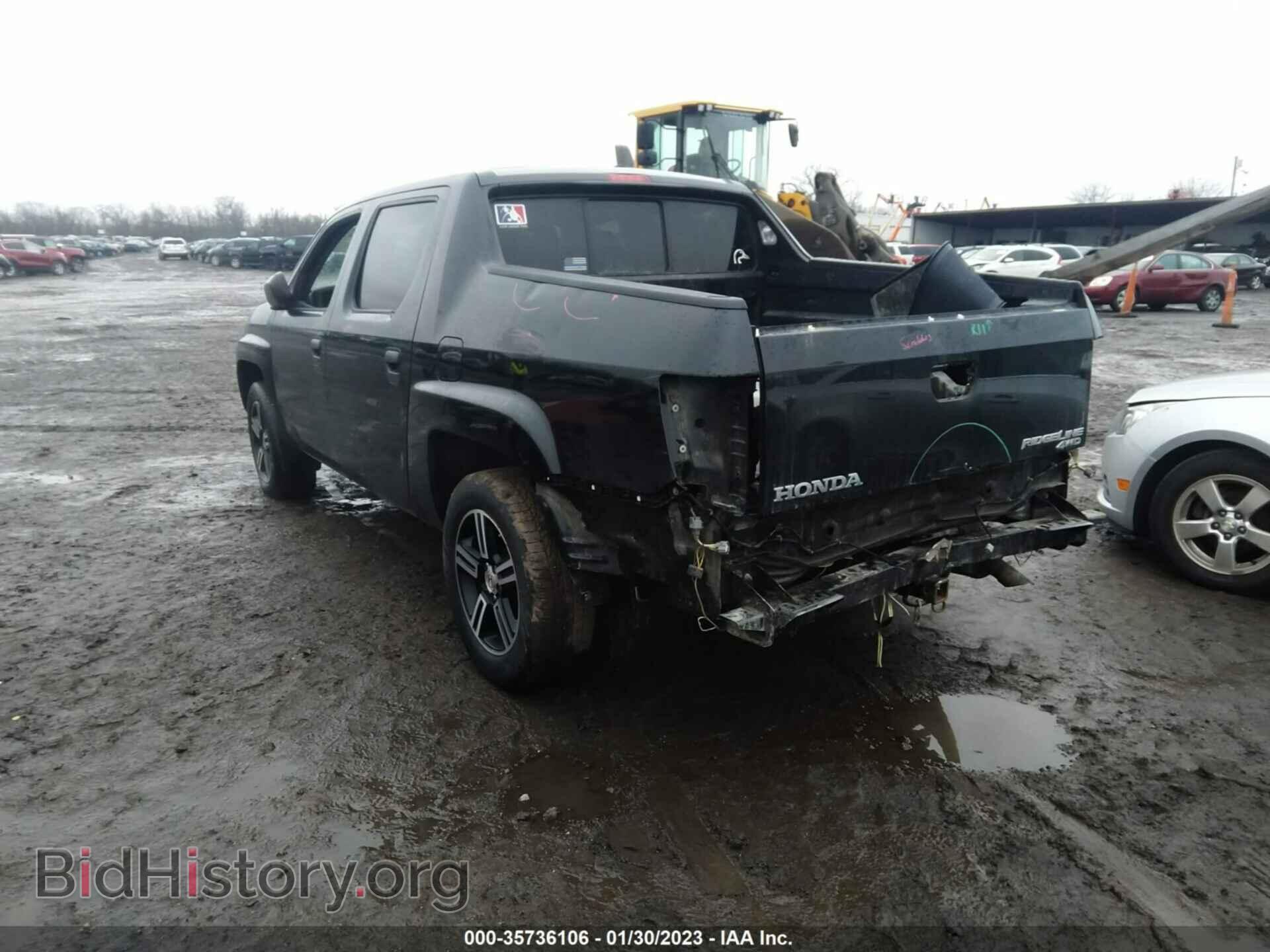2014 HONDA RIDGELINE - VIN: 5FPYK1F7XEB003673 - Фото 3