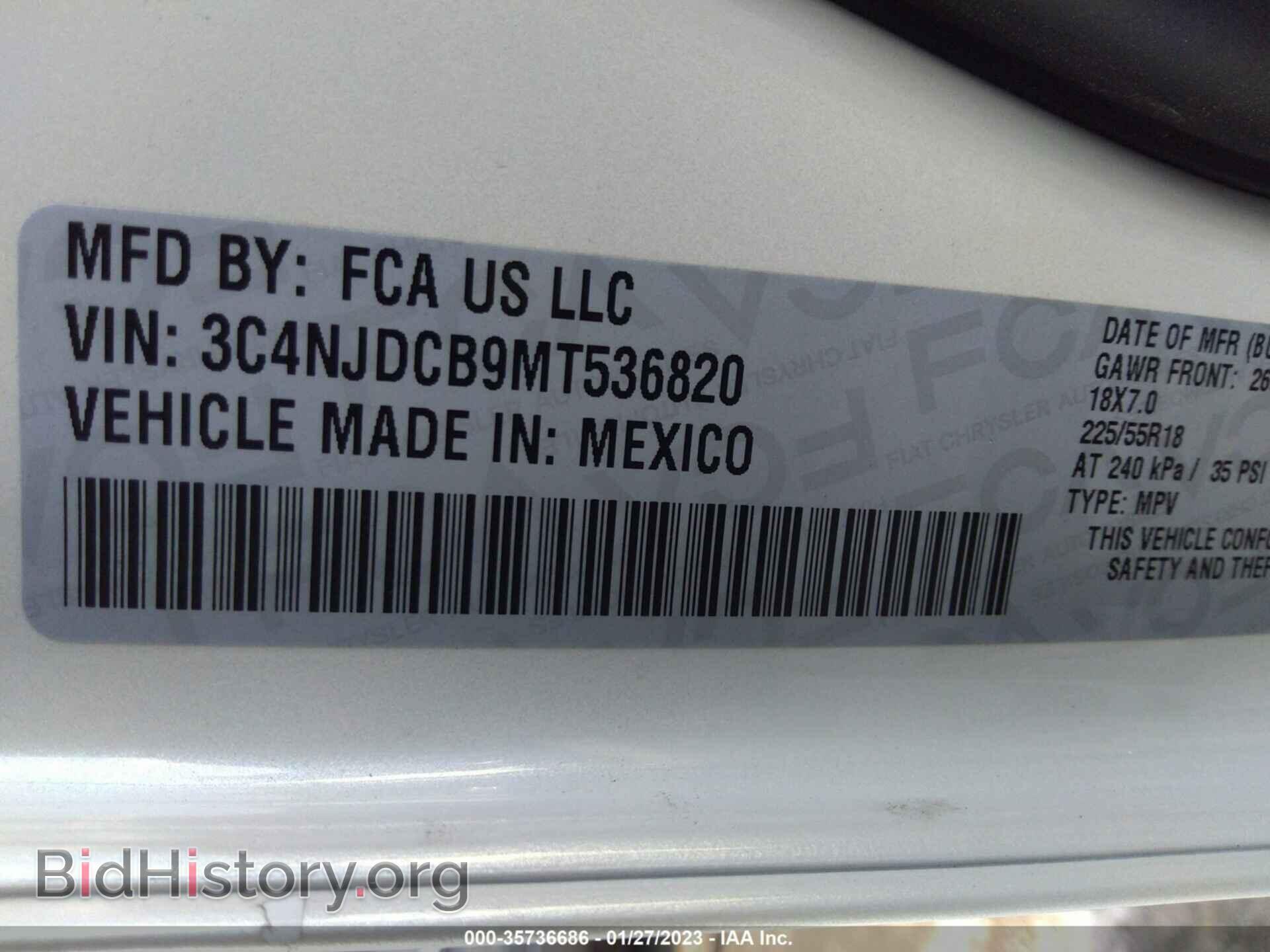 2021 JEEP COMPASS - VIN: 3C4NJDCB9MT536820 - Photo 9