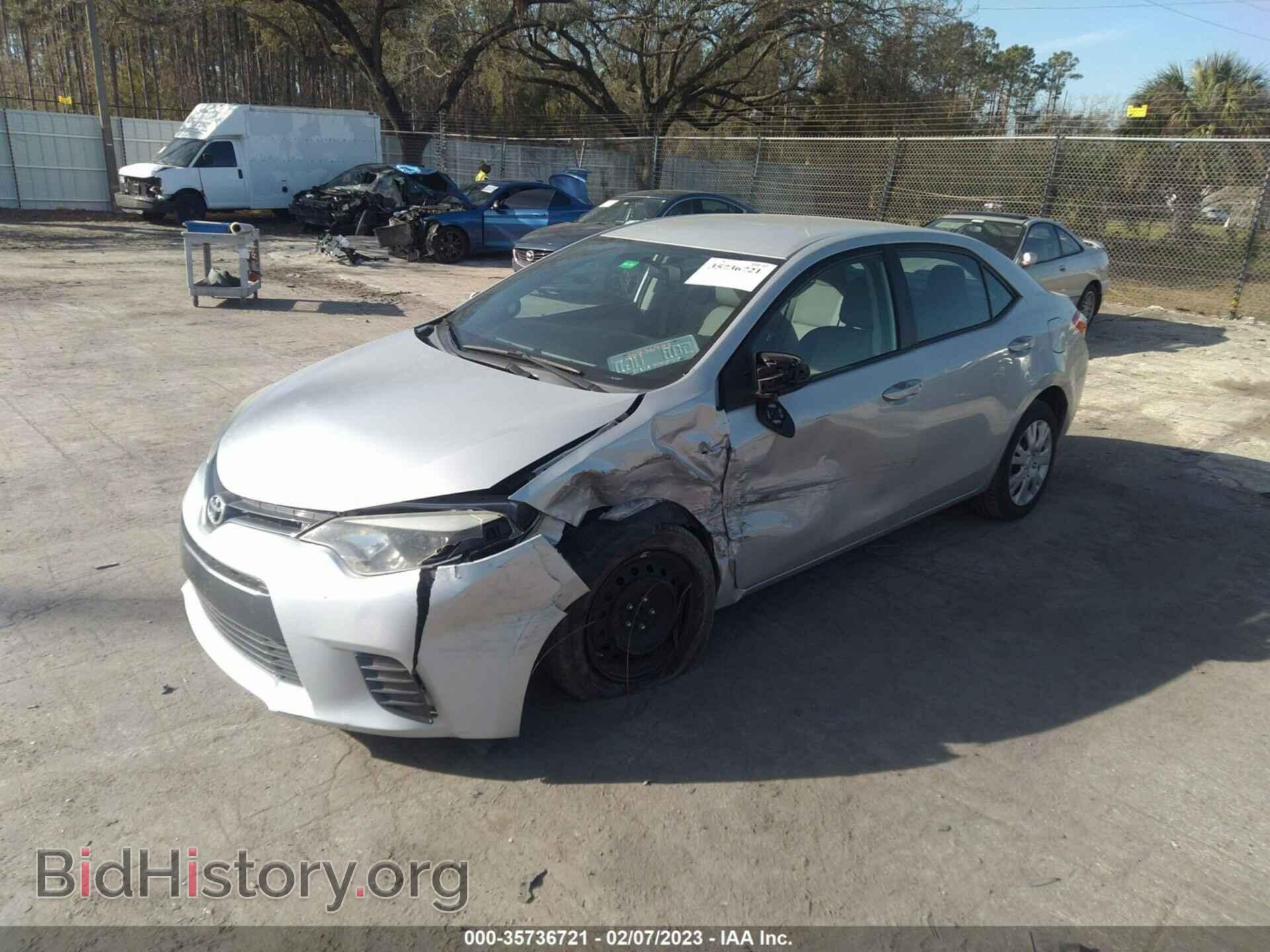 2015 TOYOTA COROLLA - VIN: 2T1BURHE7FC347910 - Фото 2