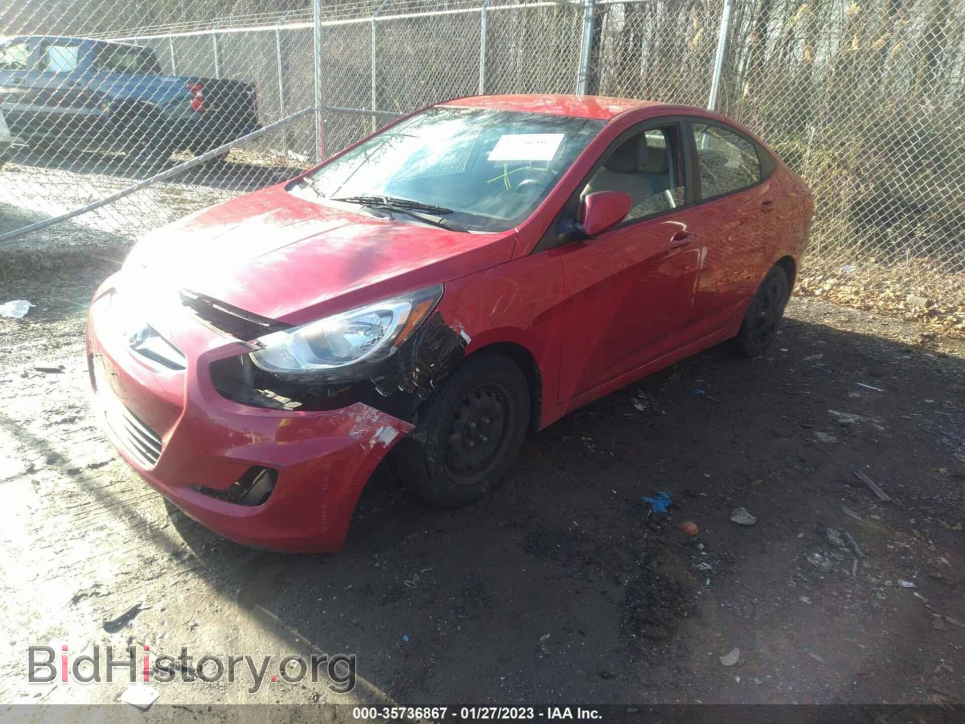 2013 HYUNDAI ACCENT - VIN: KMHCT4AE9DU553651 - Фото 2