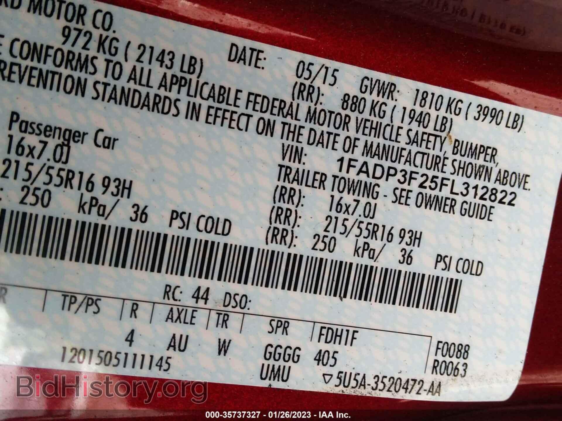 2015 FORD FOCUS - VIN: 1FADP3F25FL312822 - Photo 9