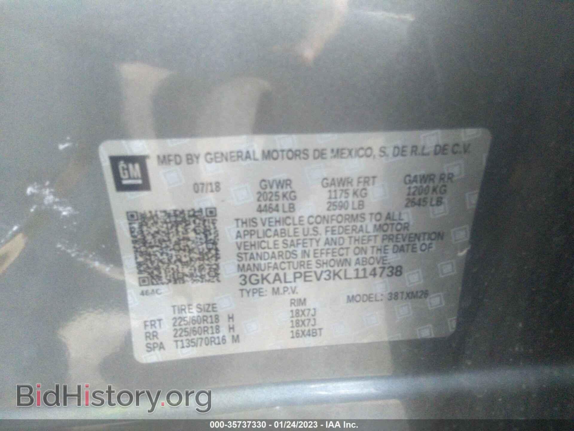 2019 GMC TERRAIN - VIN: 3GKALPEV3KL114738 - Photo 9