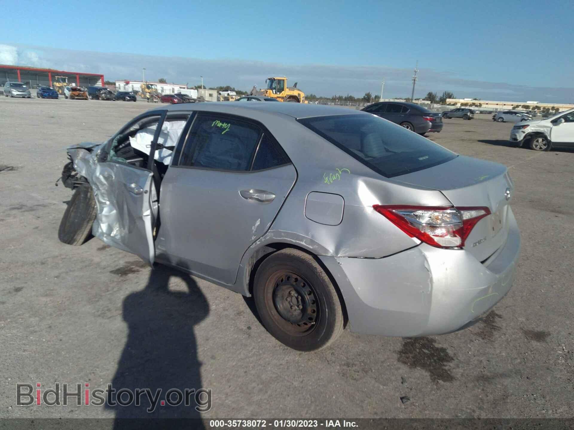2015 TOYOTA COROLLA - VIN: 2T1BURHEXFC313184 - Фото 3