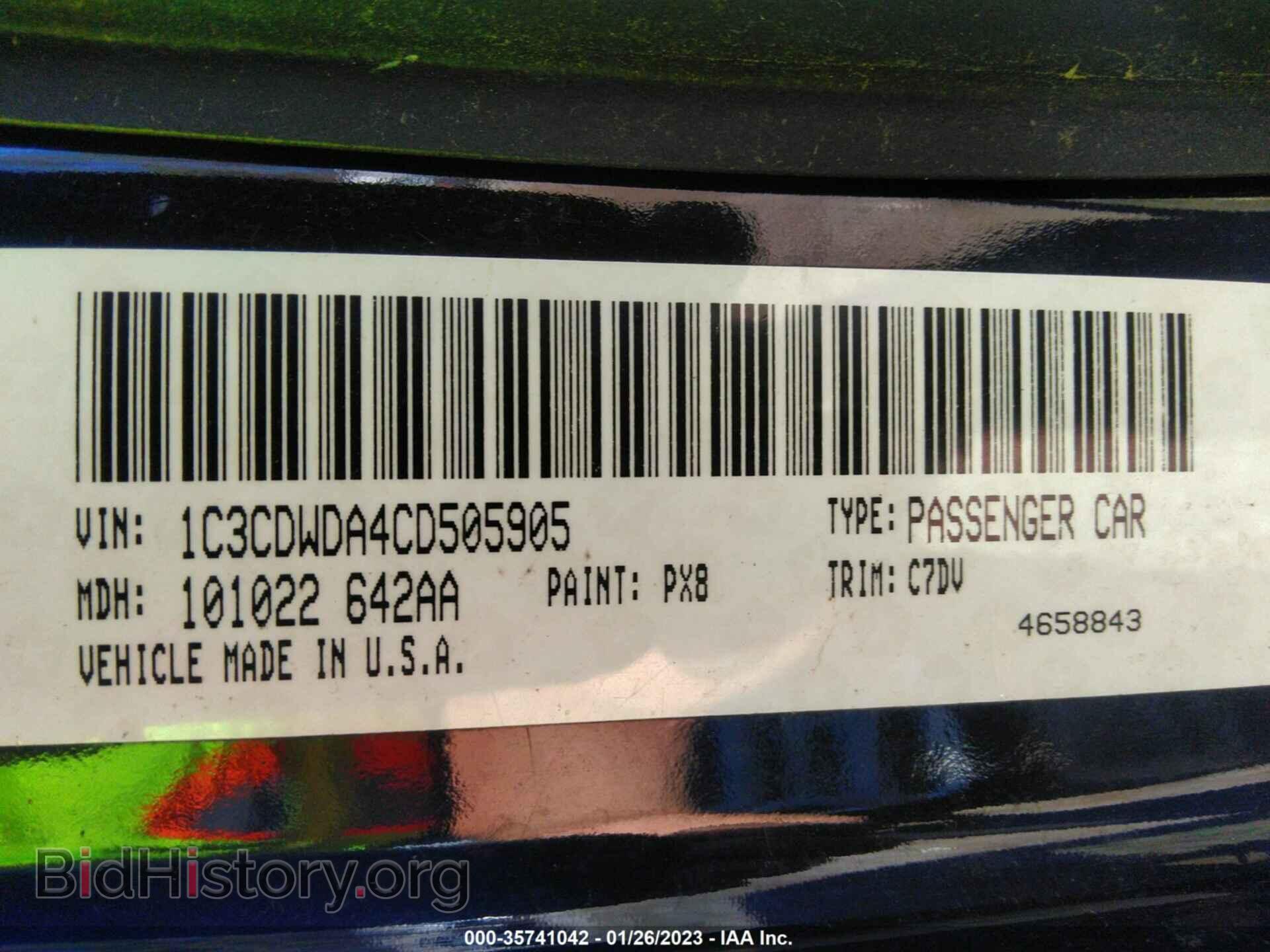2012 DODGE CALIBER - VIN: 1C3CDWDA4CD505905 - Photo 9