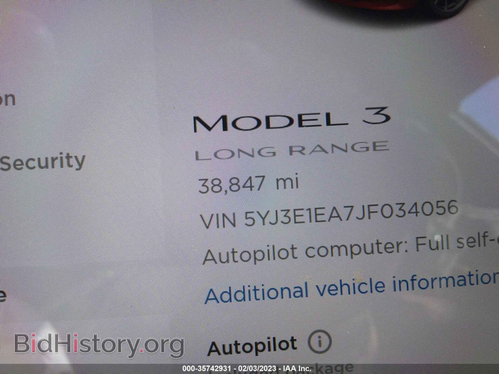 2018 TESLA MODEL 3 - VIN: 5YJ3E1EA7JF034056 - Фото 7