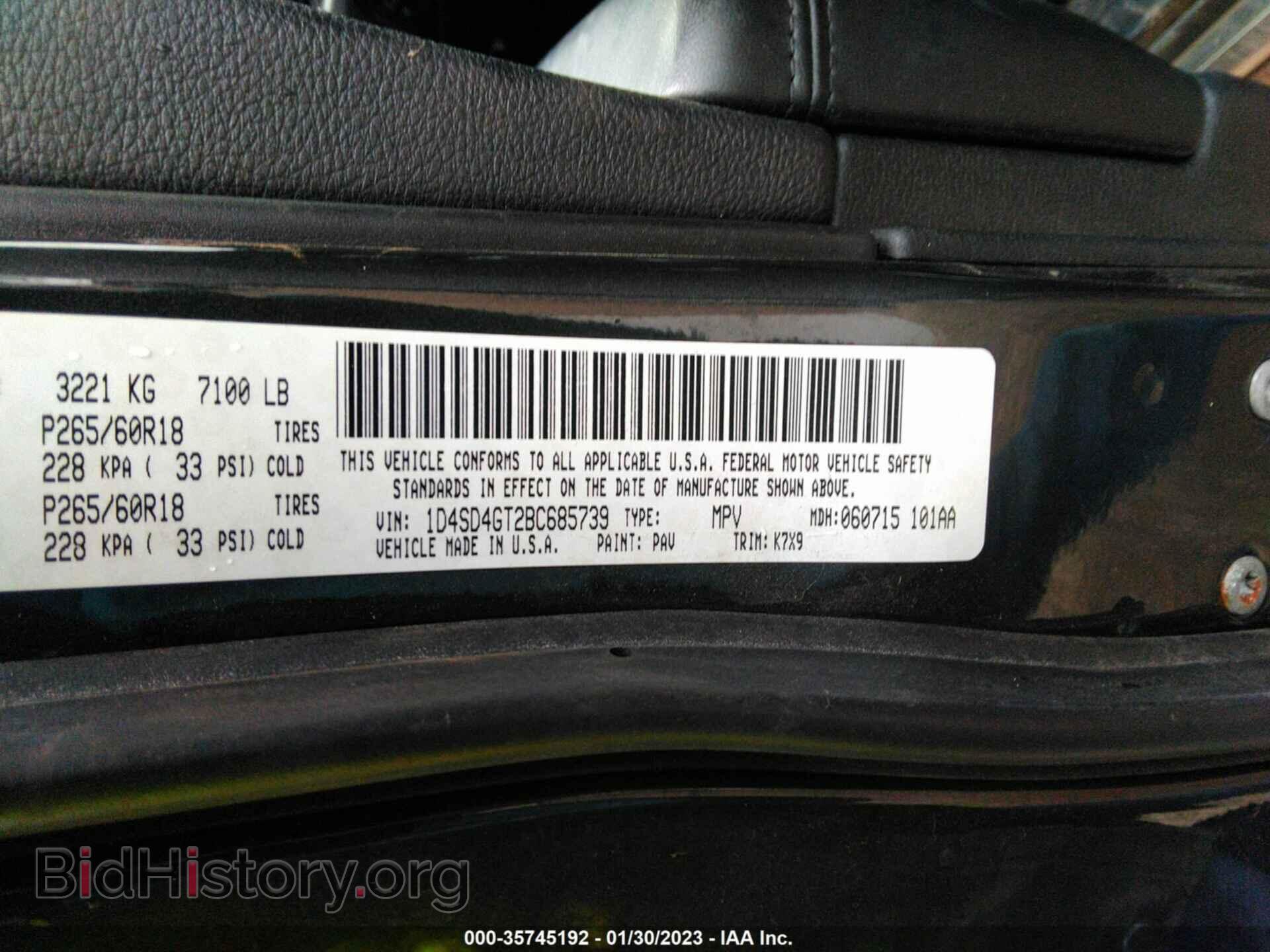 2011 DODGE DURANGO - VIN: 1D4SD4GT2BC685739 - Photo 9