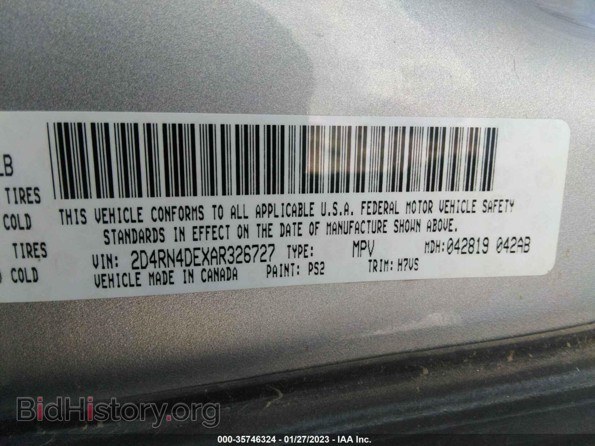 2010 DODGE GRAND CARAVAN - VIN: 2D4RN4DEXAR326727 - Фото 9