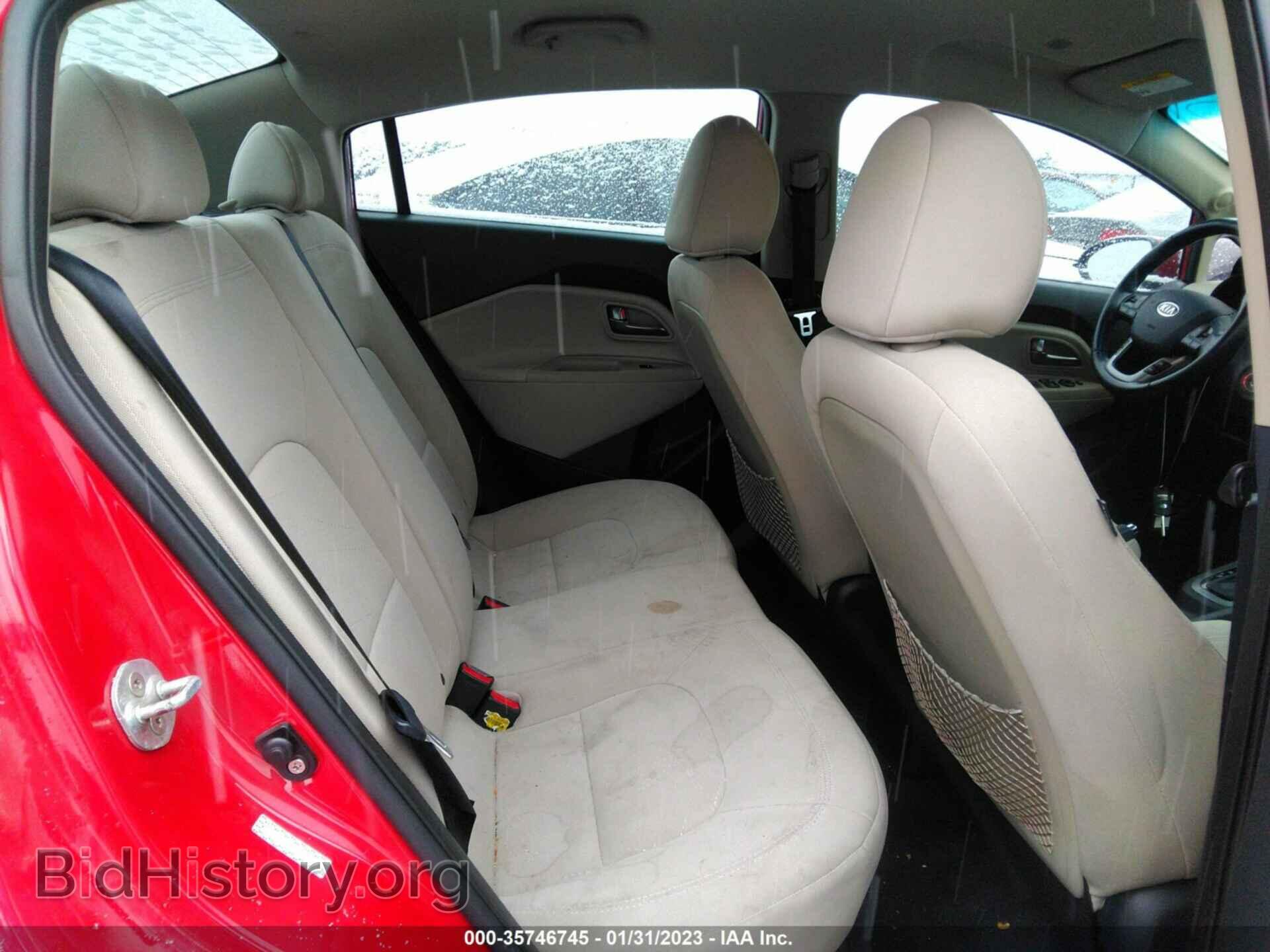 2012 KIA RIO - VIN: KNADN4A31C6033882 - Фото 8