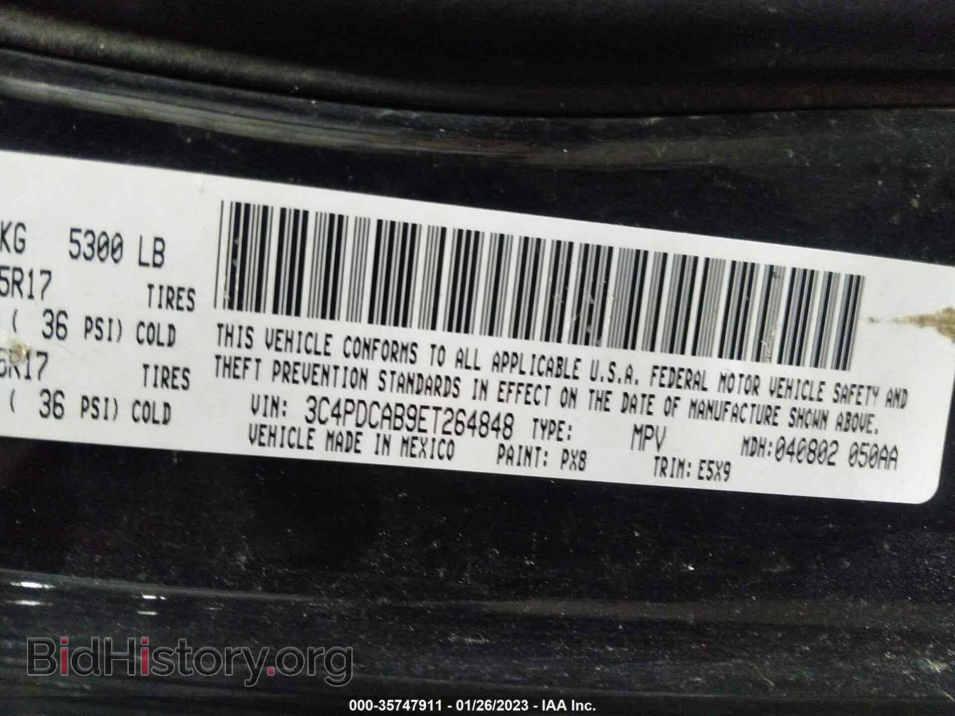 2014 DODGE JOURNEY - VIN: 3C4PDCAB9ET264848 - Фото 9