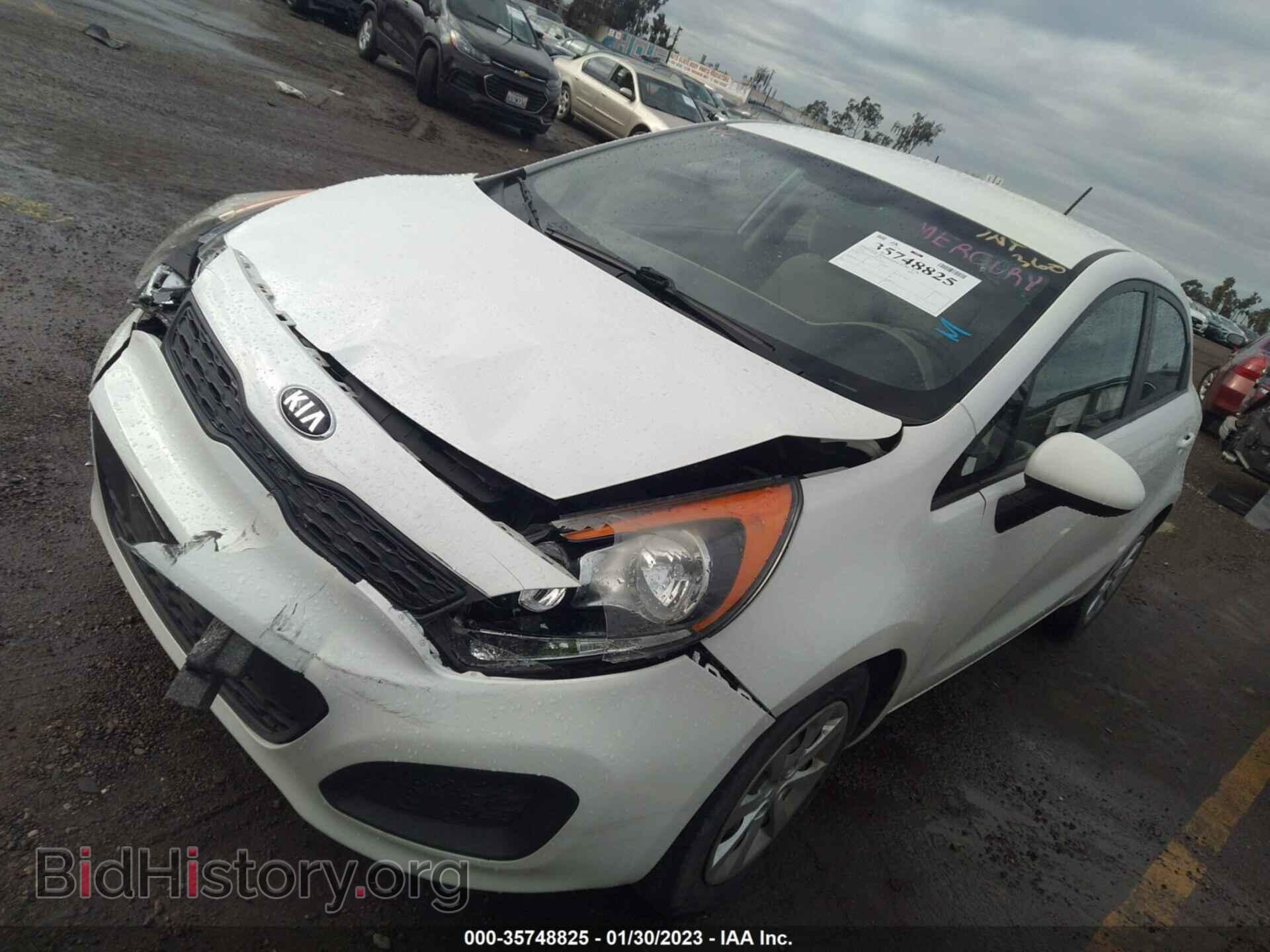 2013 KIA RIO - VIN: KNADM5A37D6214897 - Фото 2