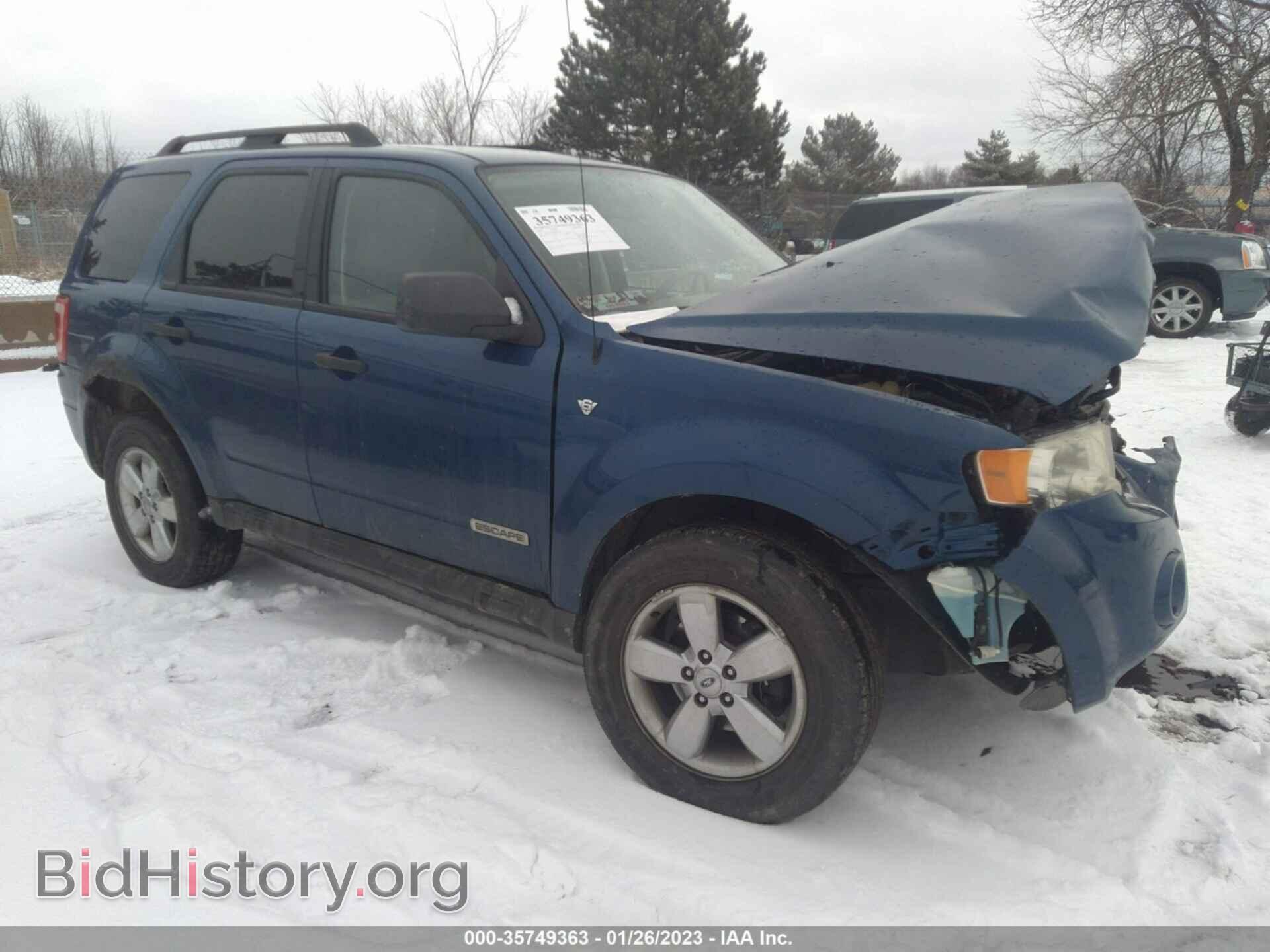 Photo 1FMCU03138KD85121 - FORD ESCAPE 2008