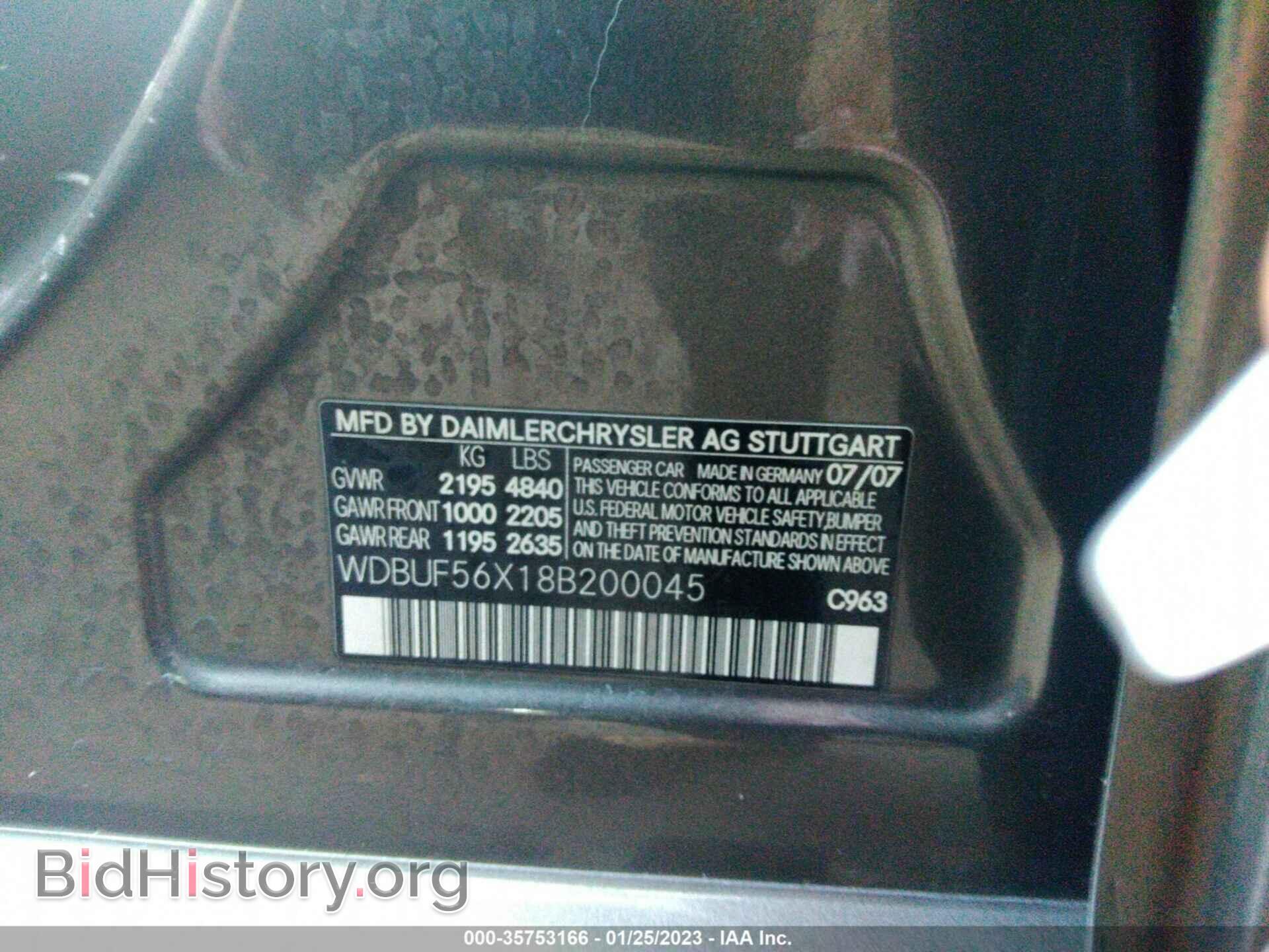 2008 MERCEDES-BENZ E-CLASS - VIN: WDBUF56X18B200045 - Фото 9