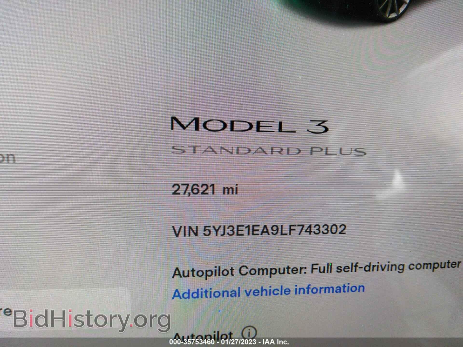 2020 TESLA MODEL 3 - VIN: 5YJ3E1EA9LF743302 - Фото 7