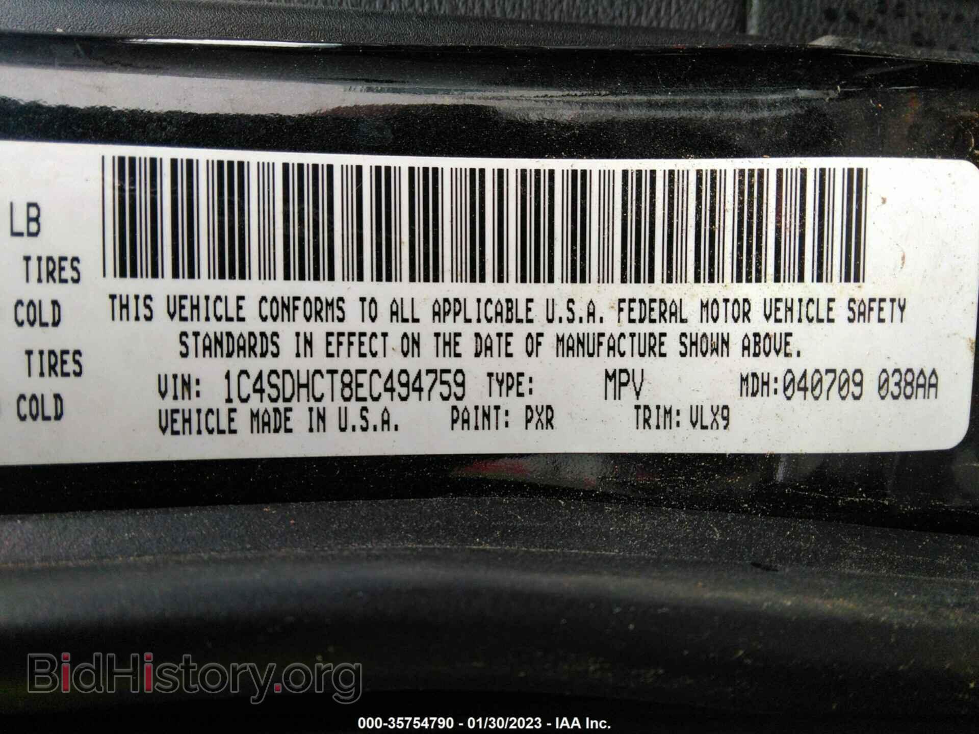 2014 DODGE DURANGO - VIN: 1C4SDHCT8EC494759 - Photo 9
