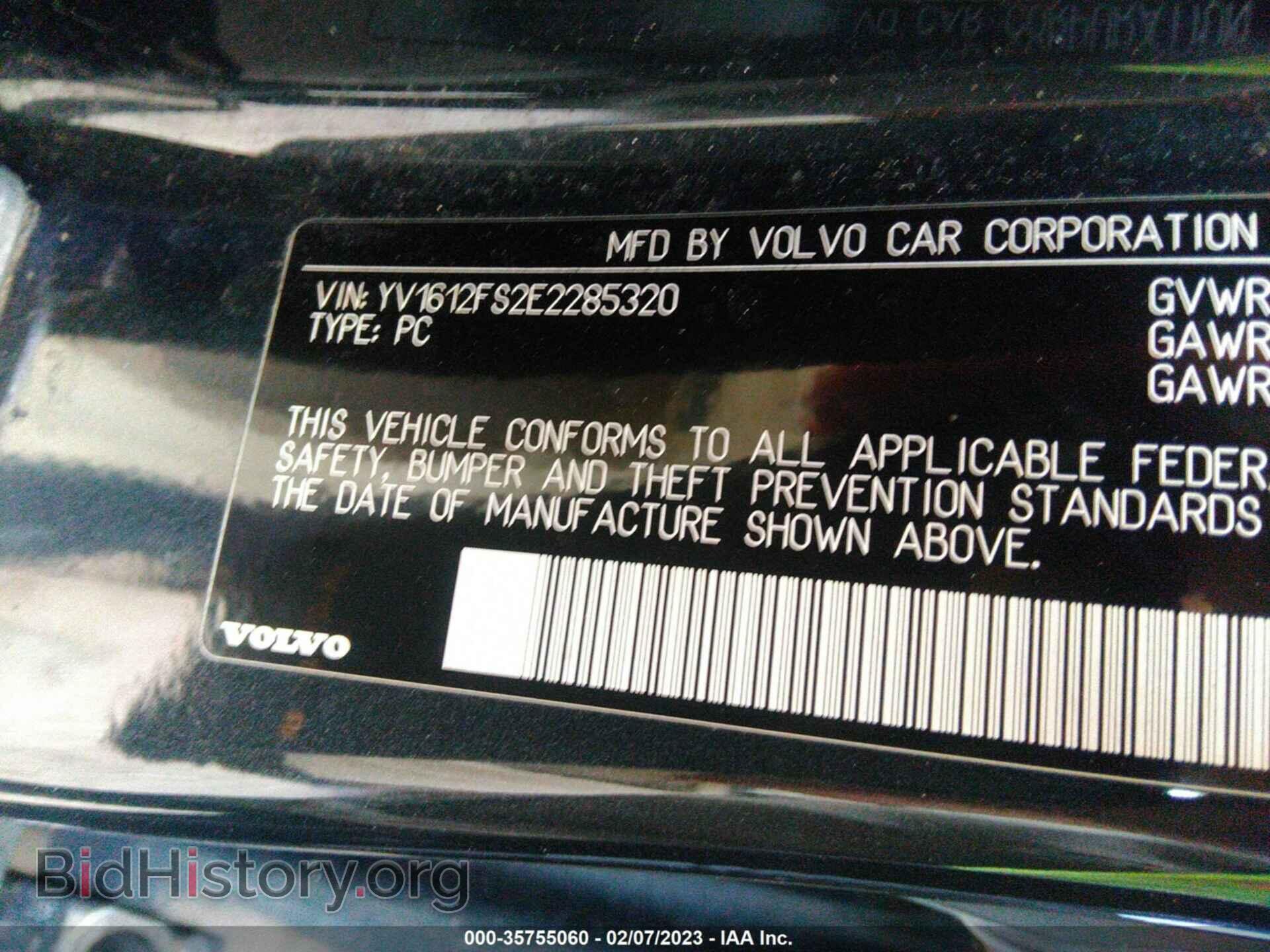 2014 VOLVO S60 - VIN: YV1612FS2E2285320 - Фото 9