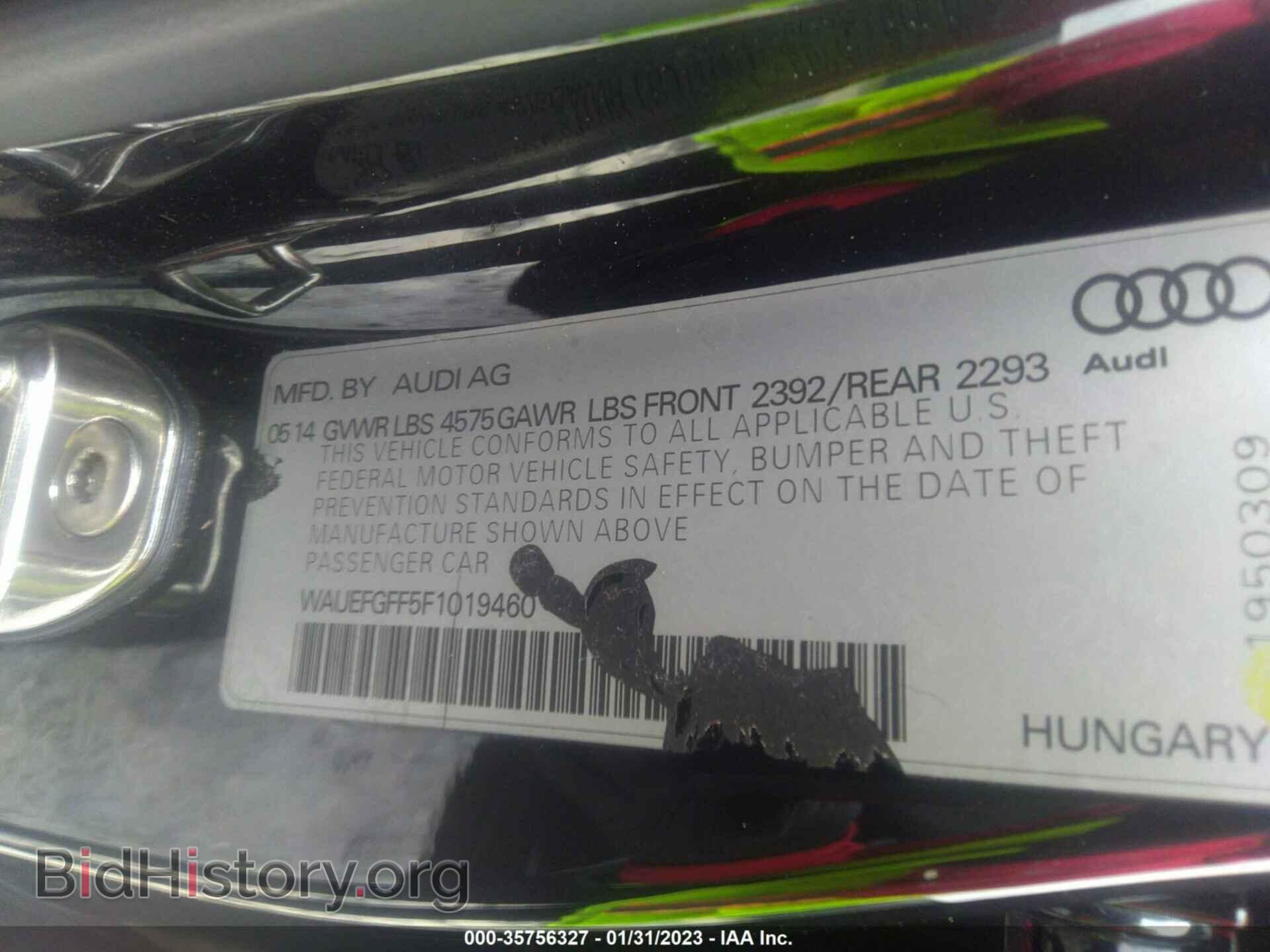 2015 AUDI A3 - VIN: WAUEFGFF5F1019460 - Фото 9