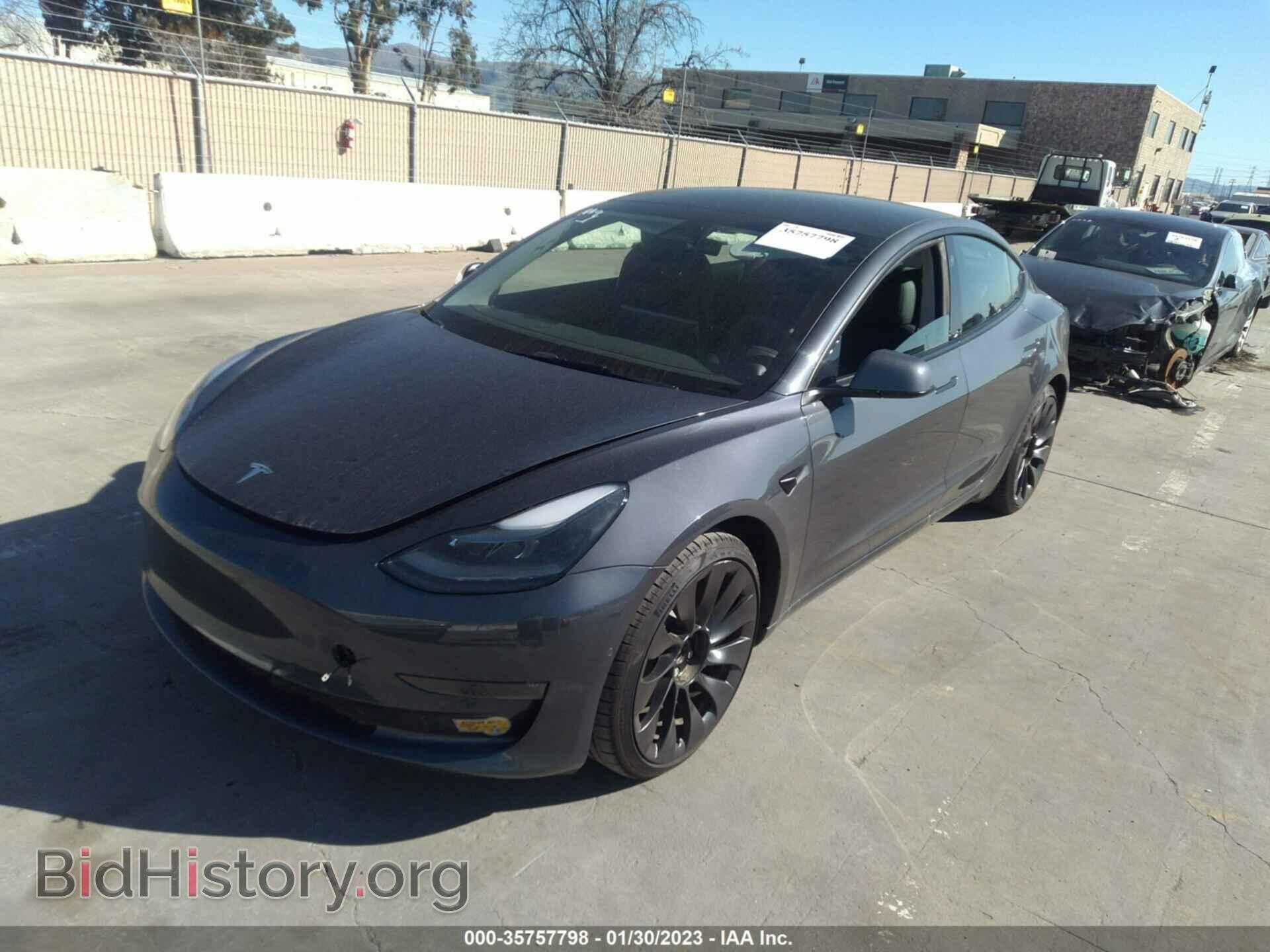 2022 TESLA MODEL 3 - VIN: 5YJ3E1EC8NF235262 - Фото 2