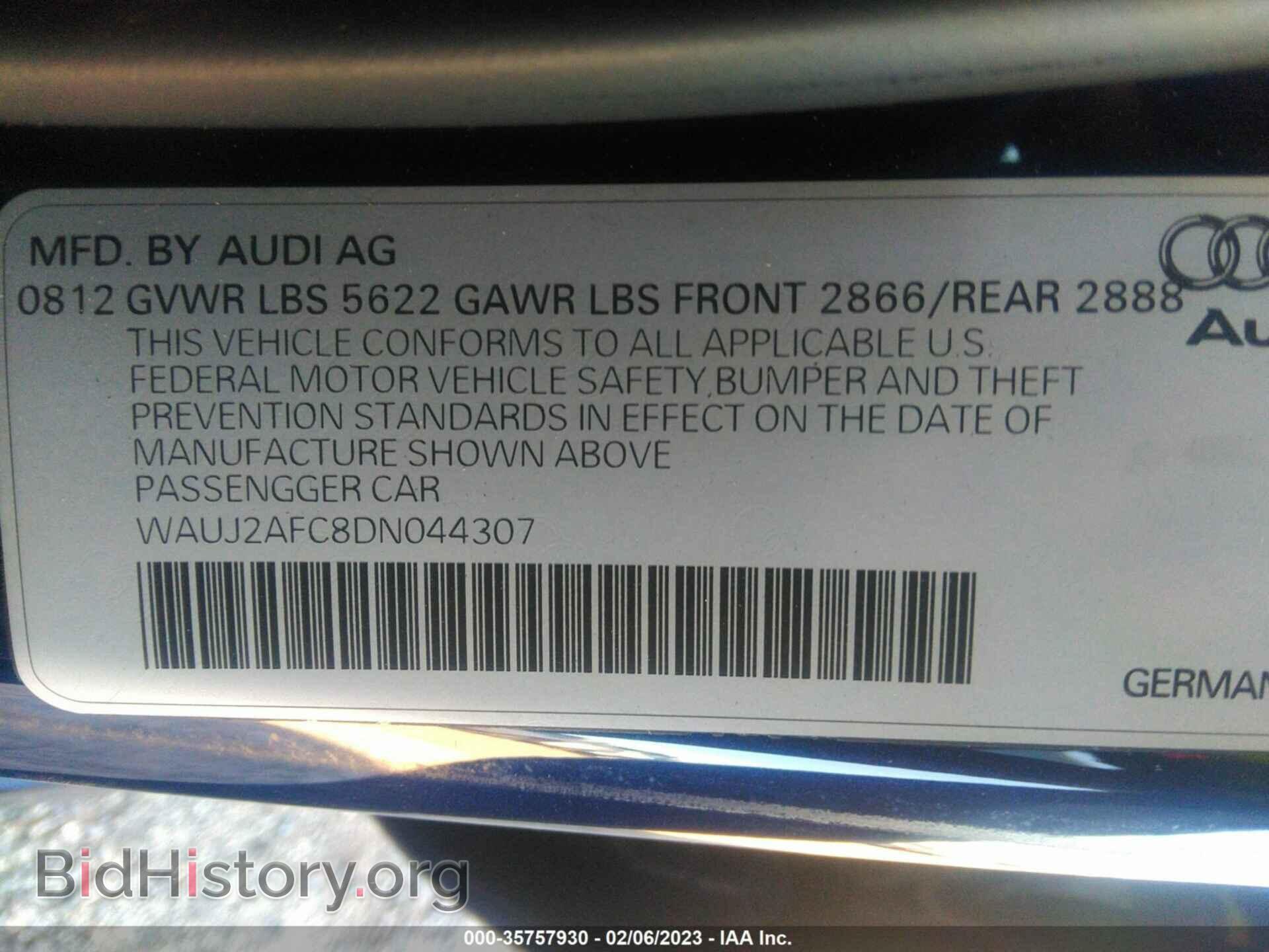 2013 AUDI S6 - VIN: WAUJ2AFC8DN044307 - Фото 9