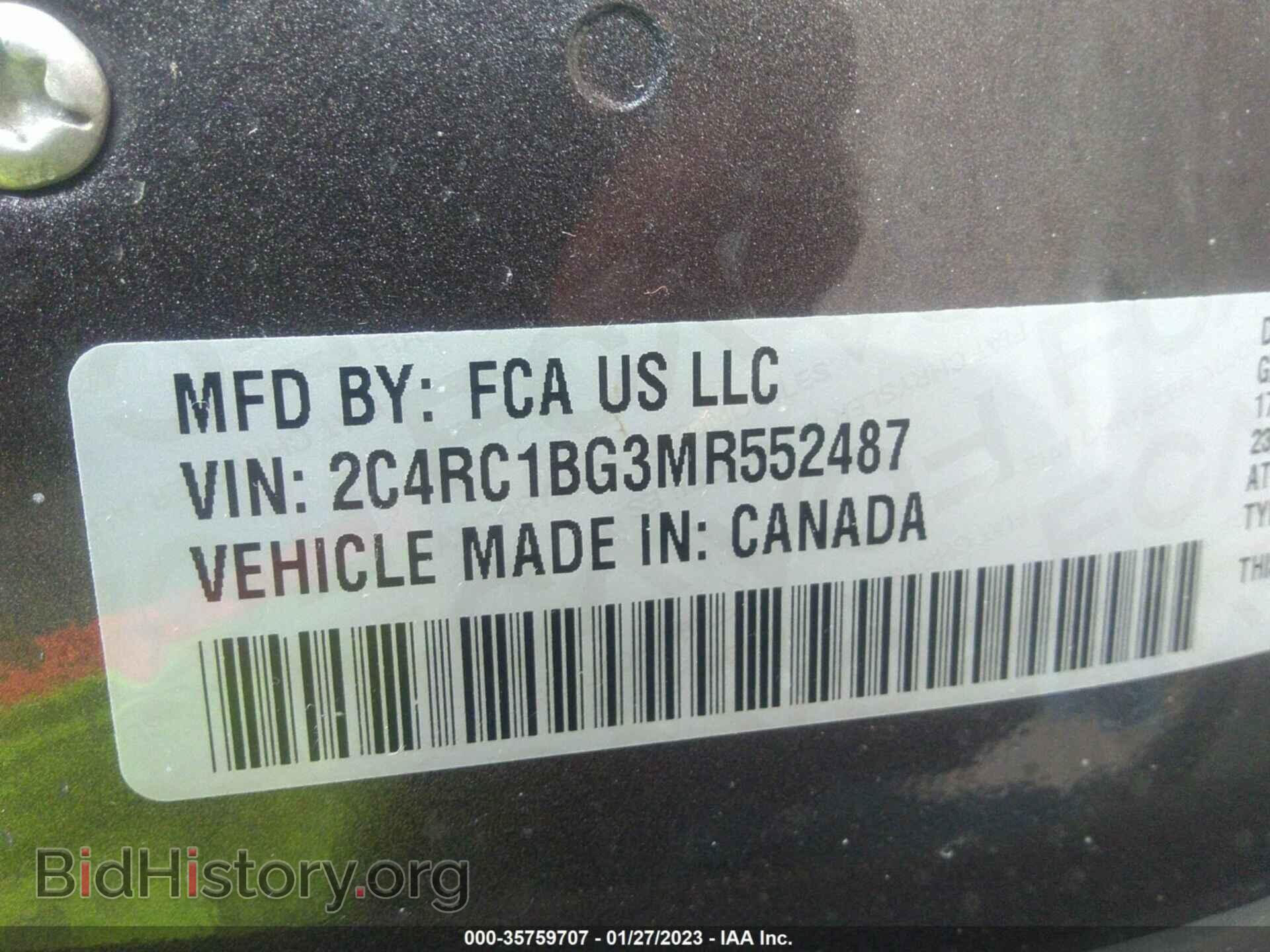 2021 CHRYSLER PACIFICA - VIN: 2C4RC1BG3MR552487 - Photo 9