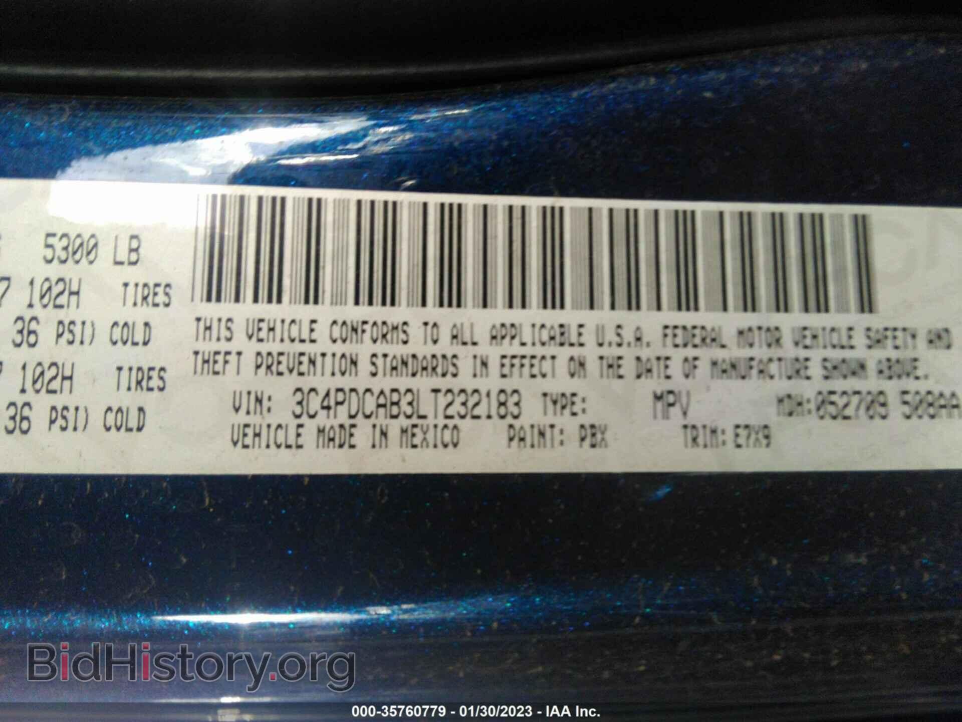 2020 DODGE JOURNEY - VIN: 3C4PDCAB3LT232183 - Photo 9