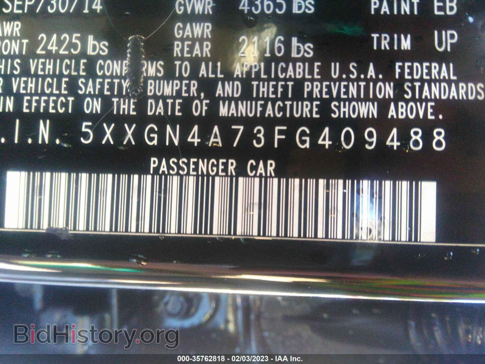 2015 KIA OPTIMA - VIN: 5XXGN4A73FG409488 - Photo 9