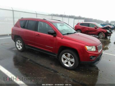 2012 Jeep COMPASS Sport, красный — VIN 1C4NJCBA5CD677424, IAAI