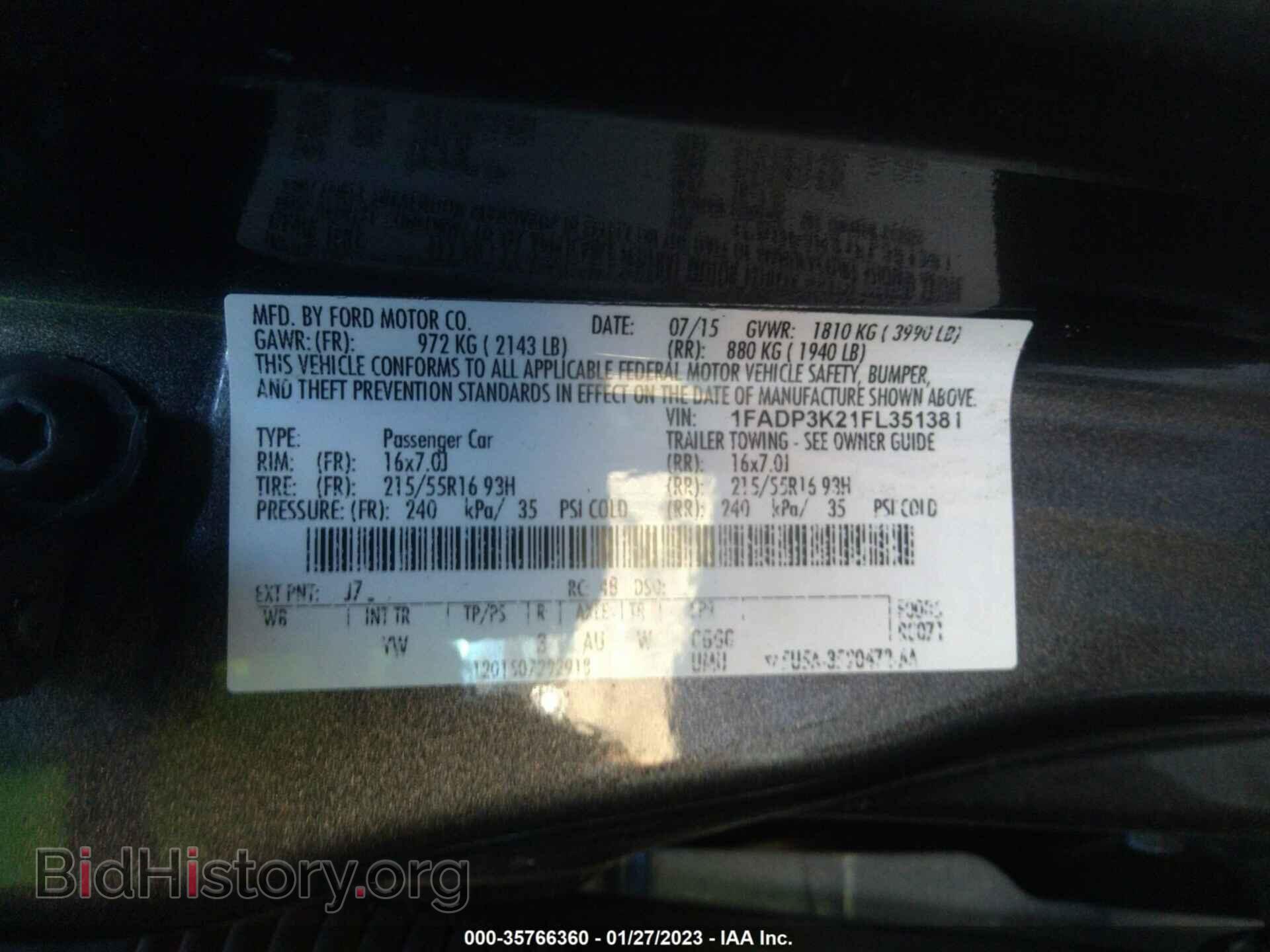 2015 FORD FOCUS - VIN: 1FADP3K21FL351381 - Photo 9