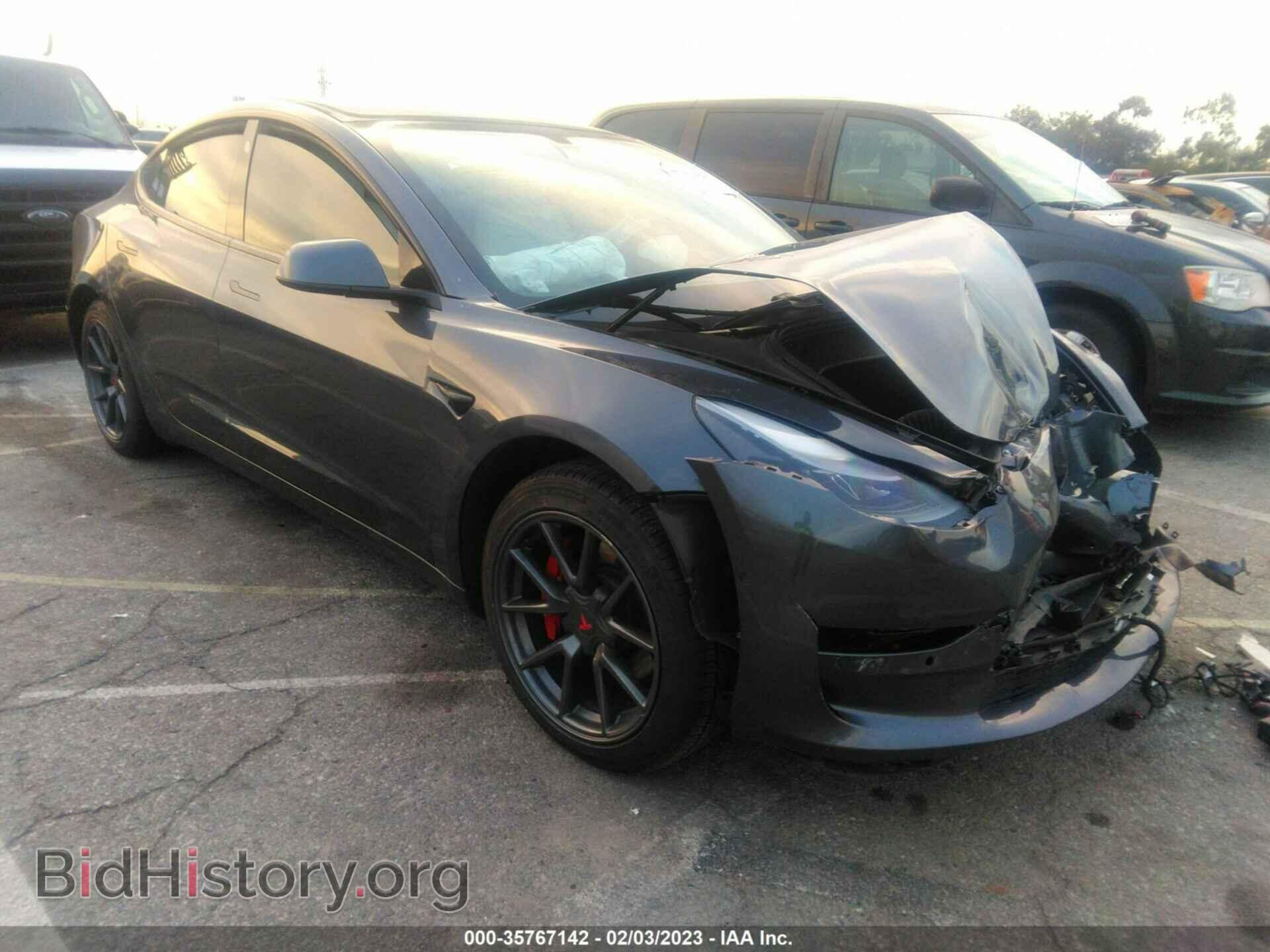 Photo 5YJ3E1EB0MF875603 - TESLA MODEL 3 2021