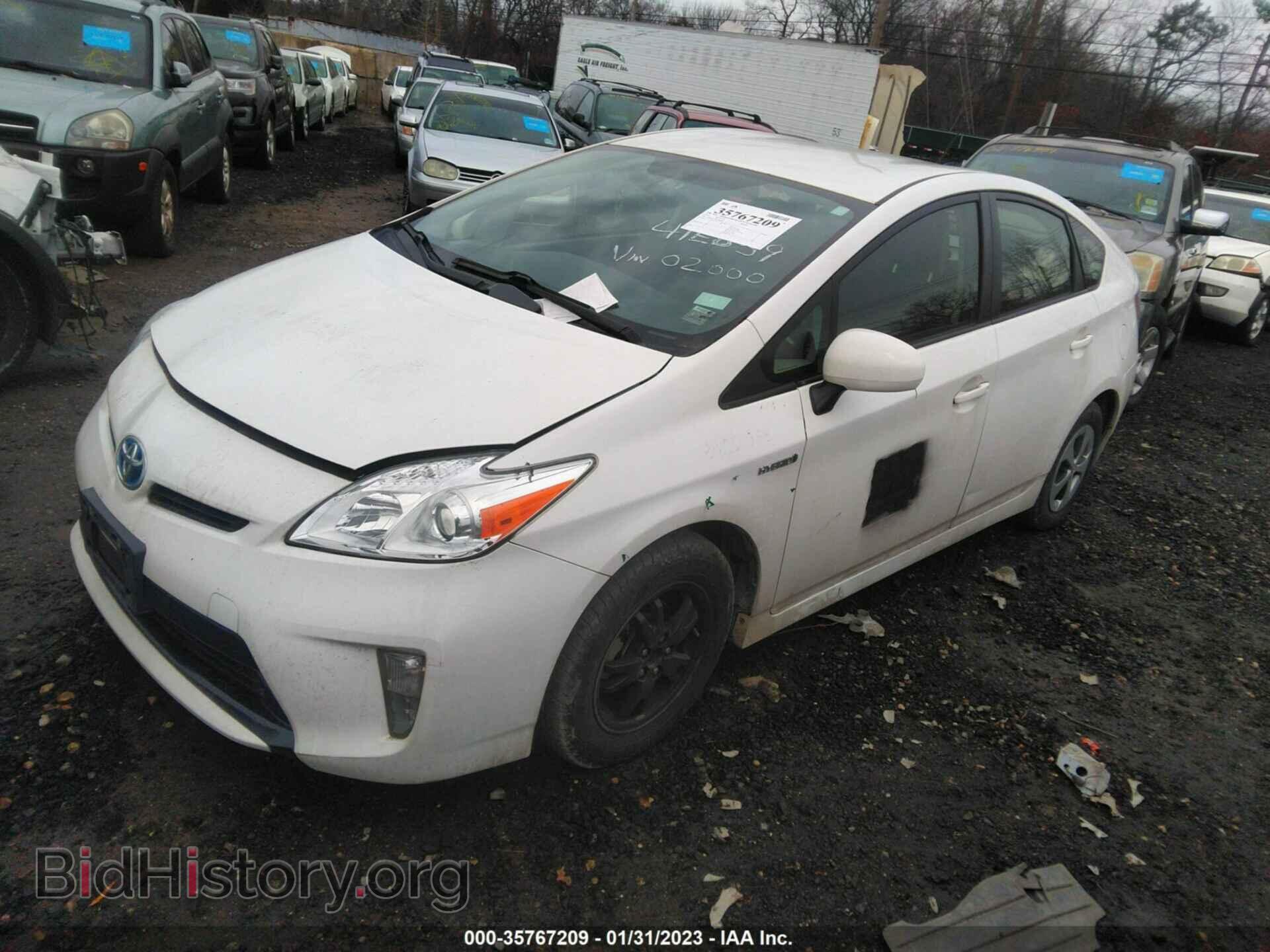 2014 TOYOTA PRIUS - VIN: JTDKN3DU6E1802000 - Фото 2
