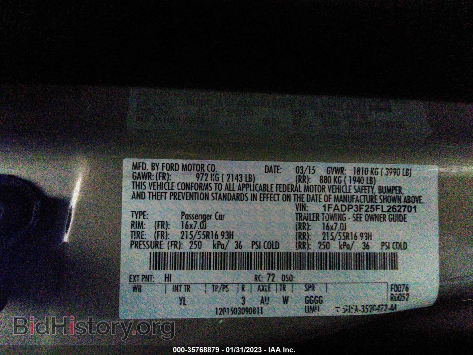 2015 FORD FOCUS - VIN: 1FADP3F25FL262701 - Фото 9