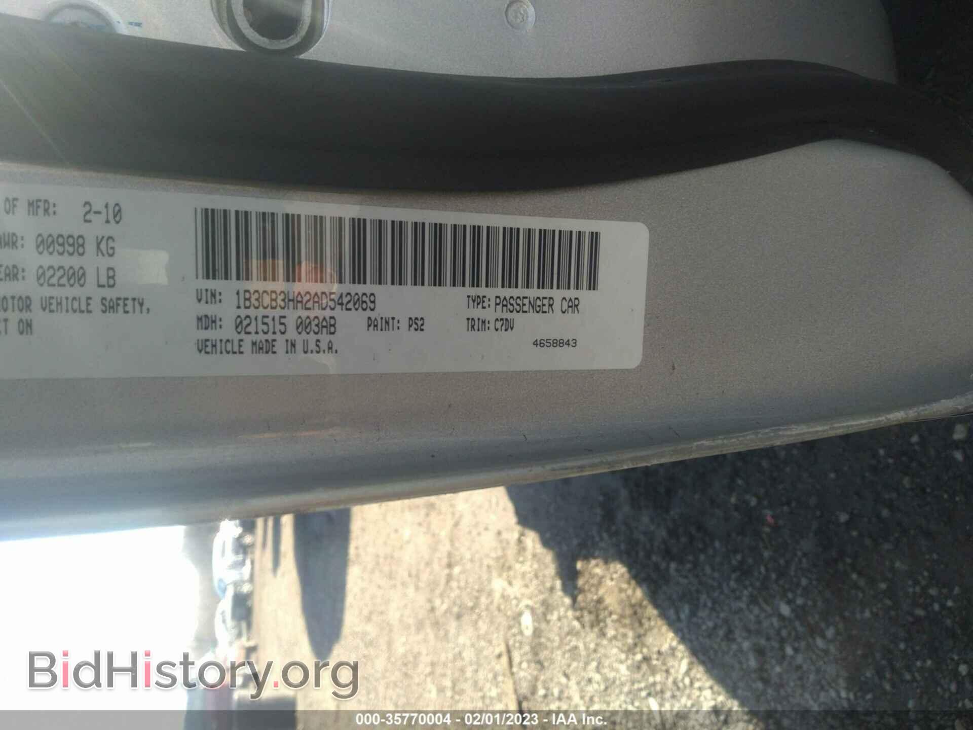 2010 DODGE CALIBER - VIN: 1B3CB3HA2AD542069 - Фото 9