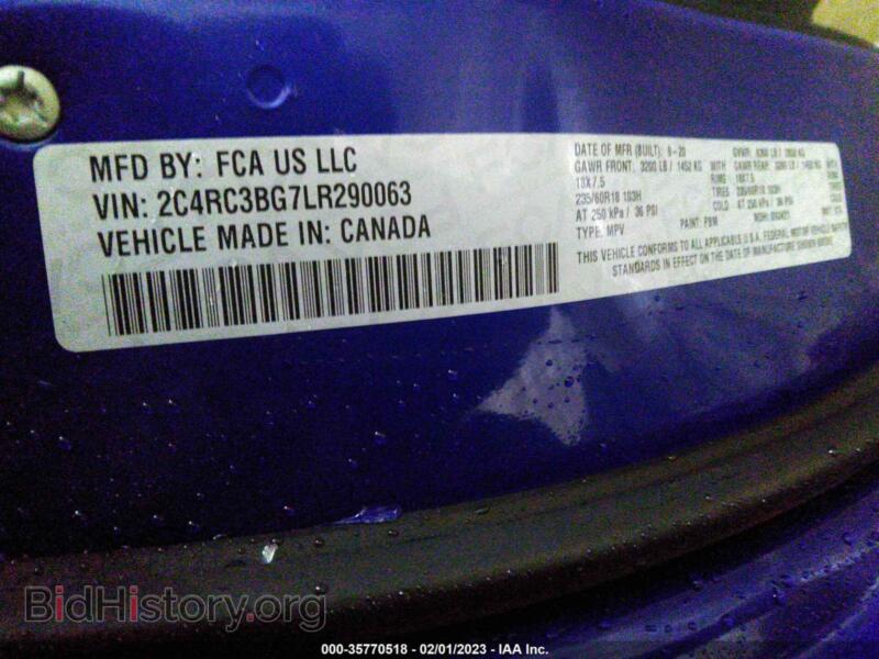 2020 Chrysler PACIFICA (VIN 2C4RC3BG7LR290063) — фото 9 из 11