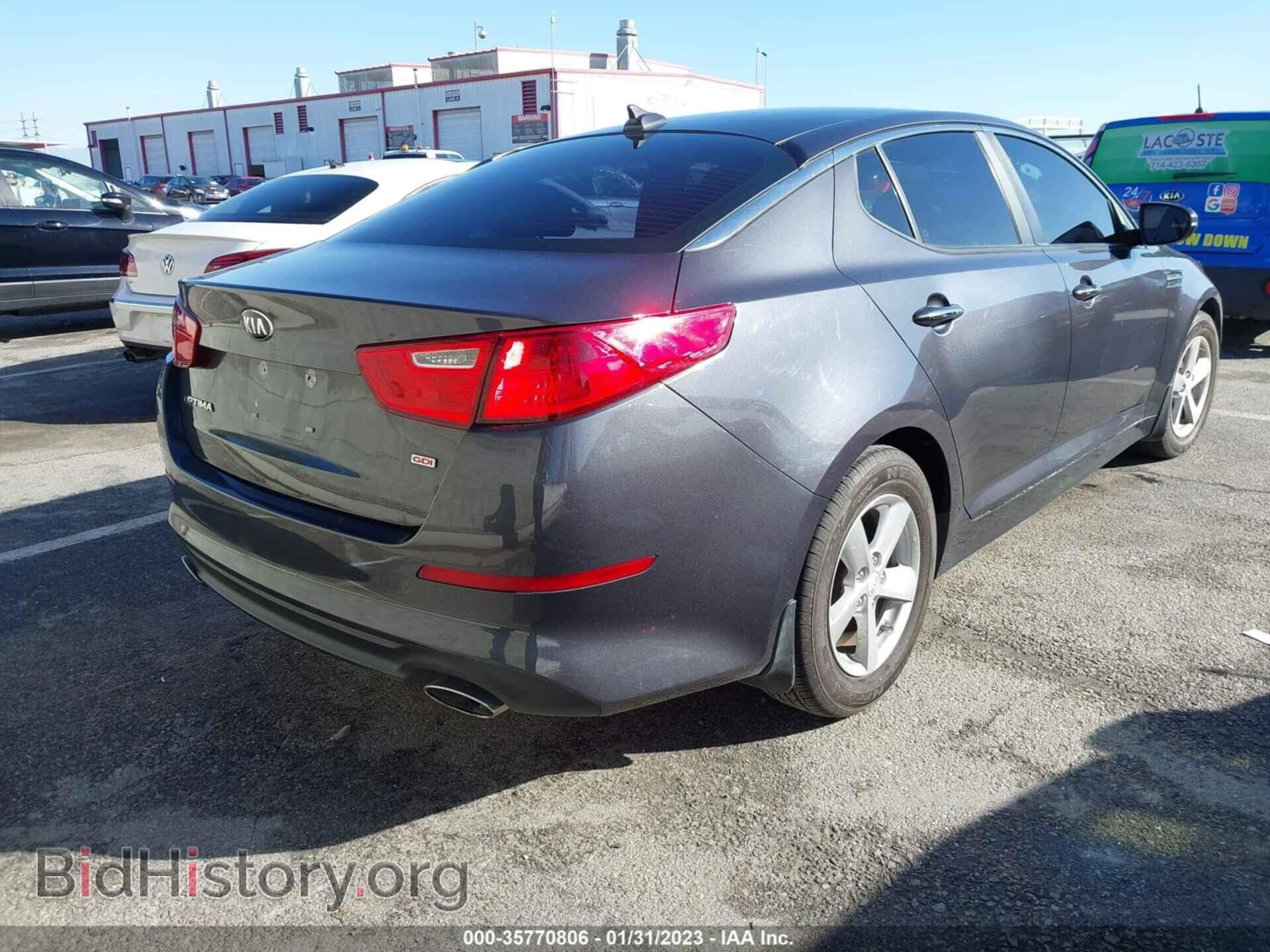 2015 KIA OPTIMA - VIN: 5XXGM4A75FG427199 - Фото 4