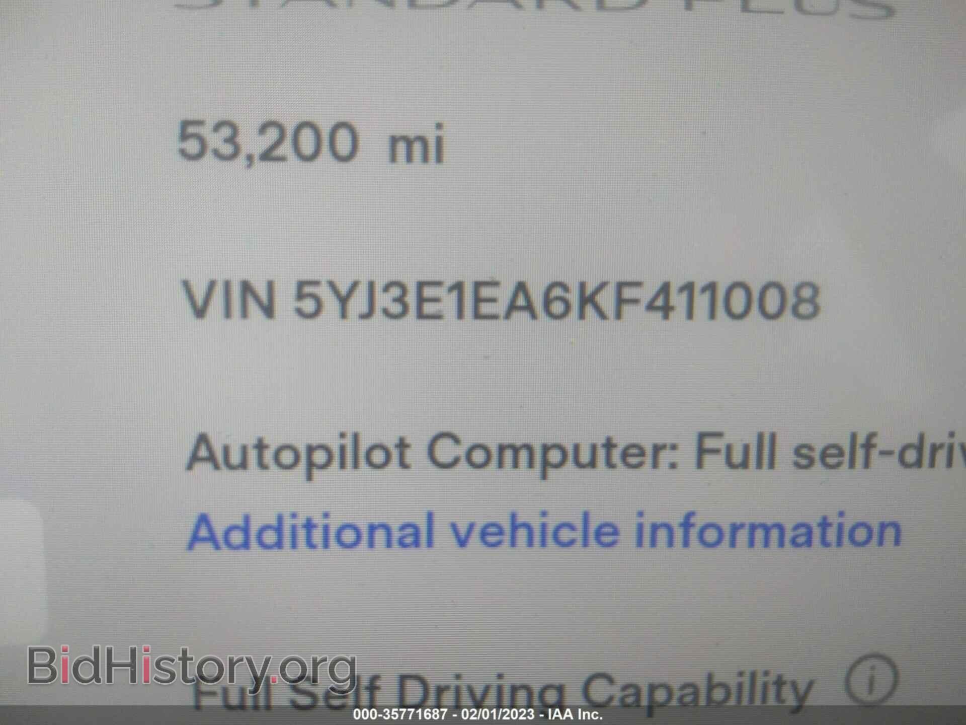 2019 TESLA MODEL 3 - VIN: 5YJ3E1EA6KF411008 - Photo 9