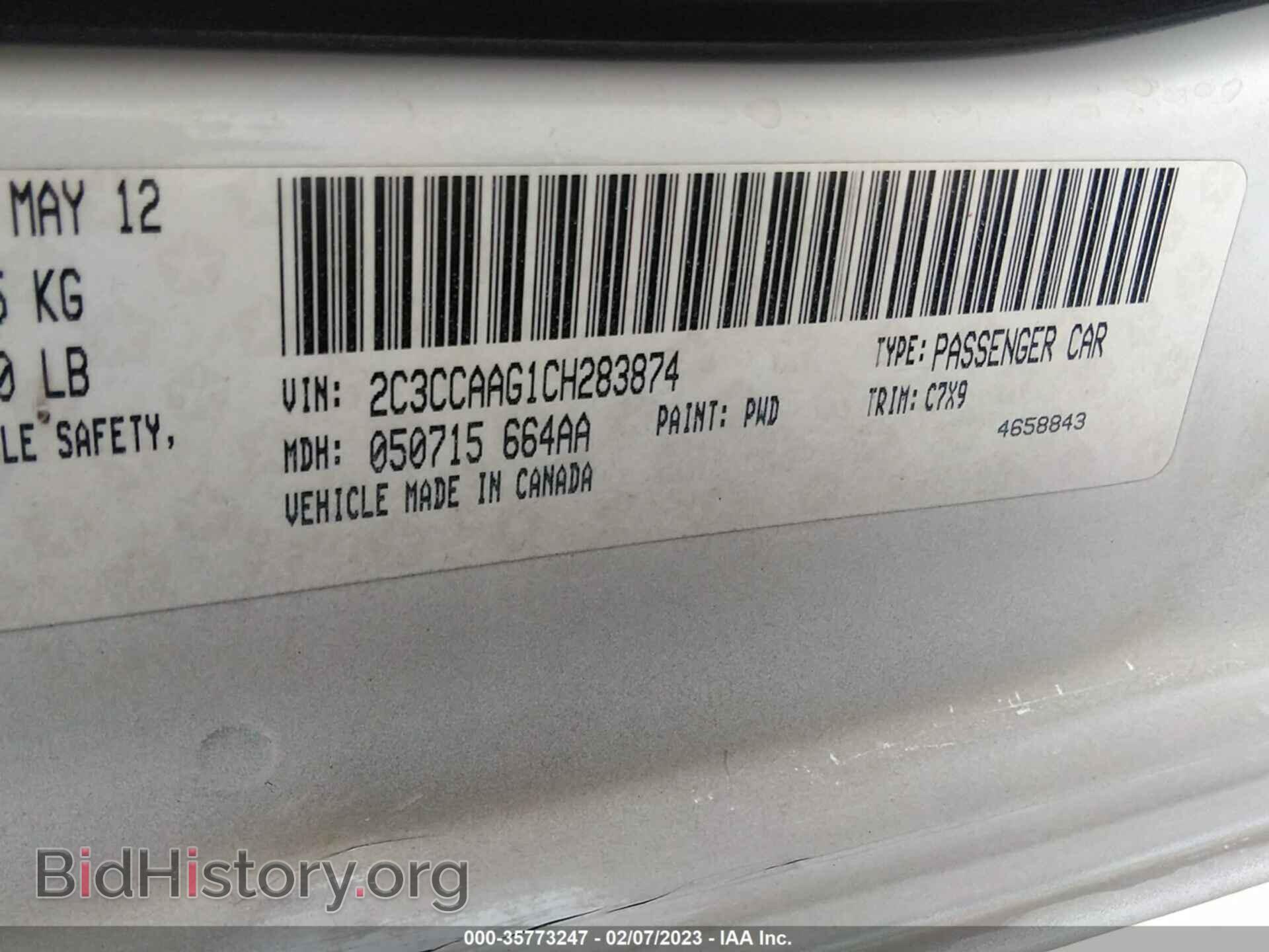 2012 CHRYSLER 300 - VIN: 2C3CCAAG1CH283874 - Photo 9