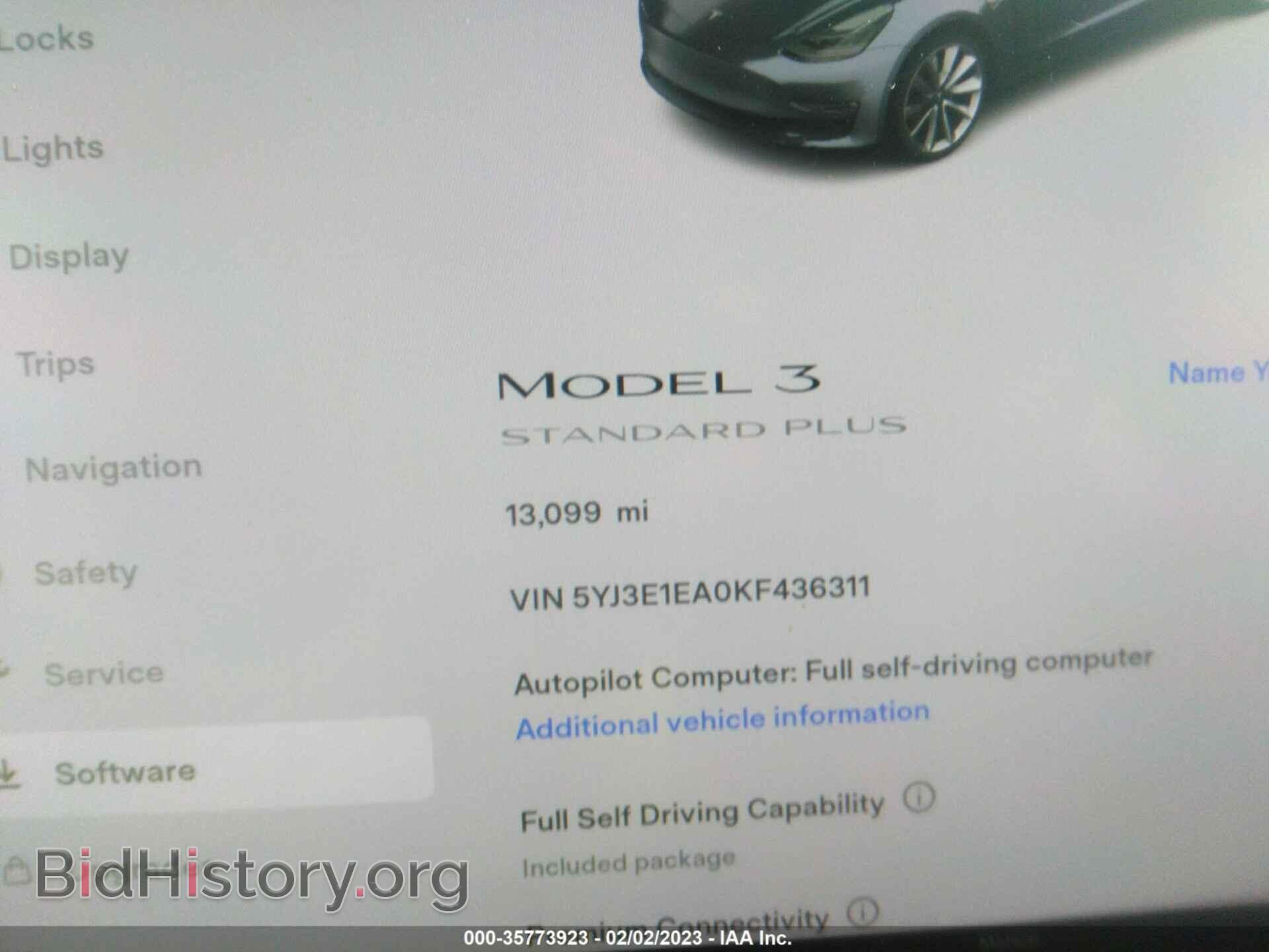 2019 TESLA MODEL 3 - VIN: 5YJ3E1EA0KF436311 - Фото 7