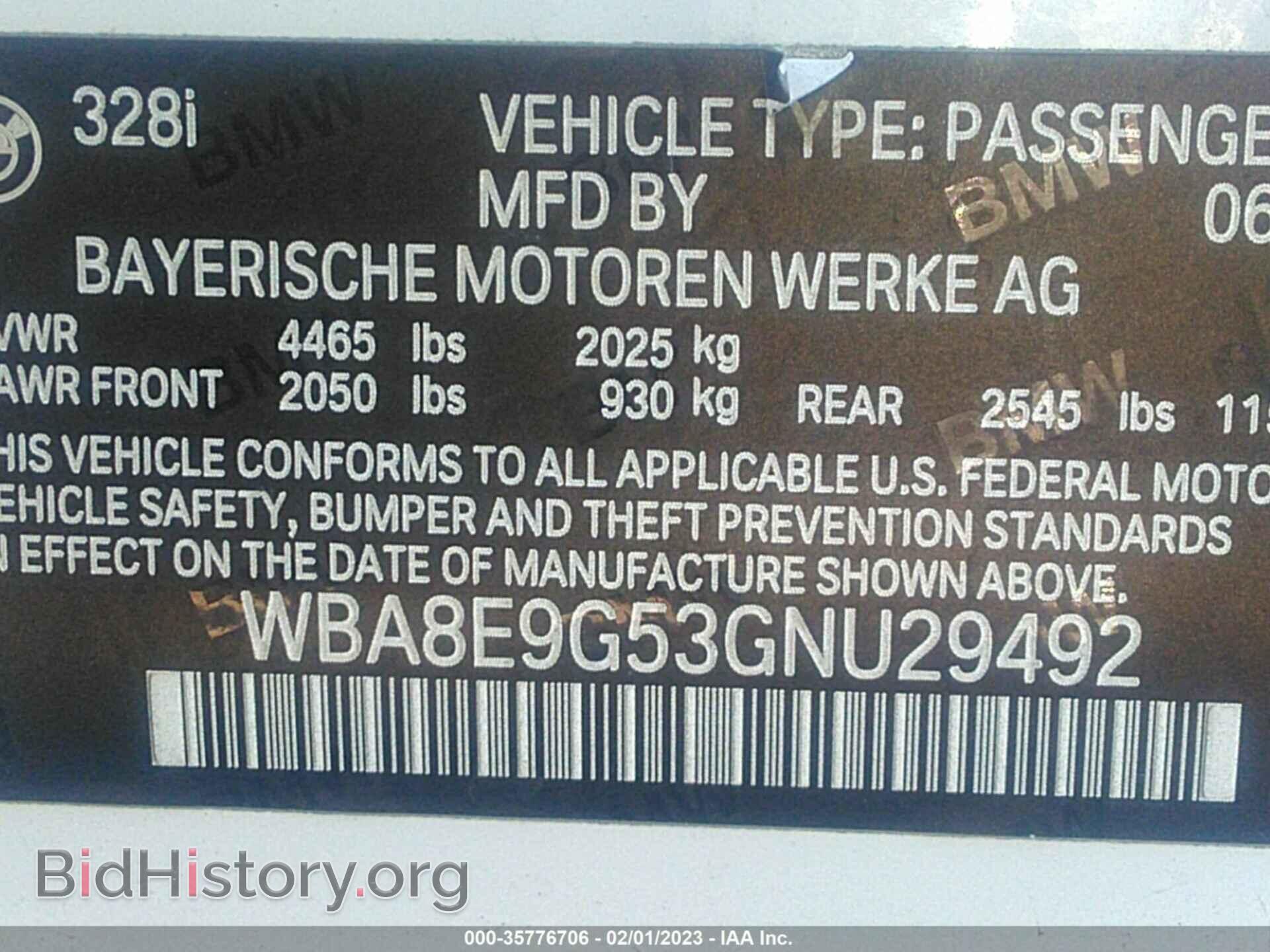 2016 BMW 3 SERIES - VIN: WBA8E9G53GNU29492 - Фото 9