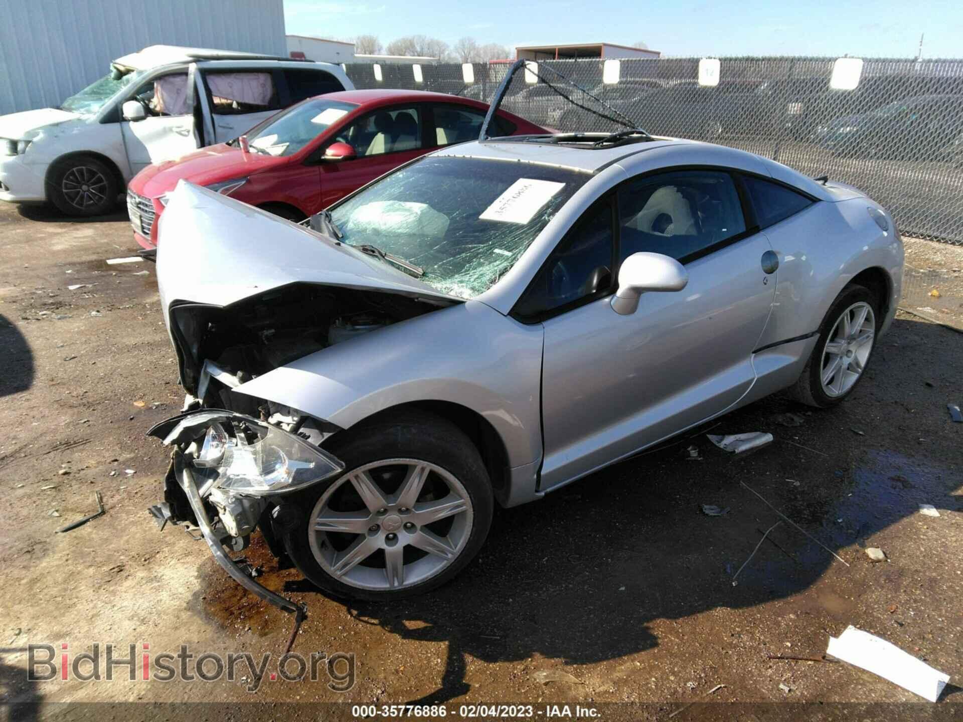 2006 MITSUBISHI ECLIPSE - VIN: 4A3AK24FX6E057162 - Фото 2
